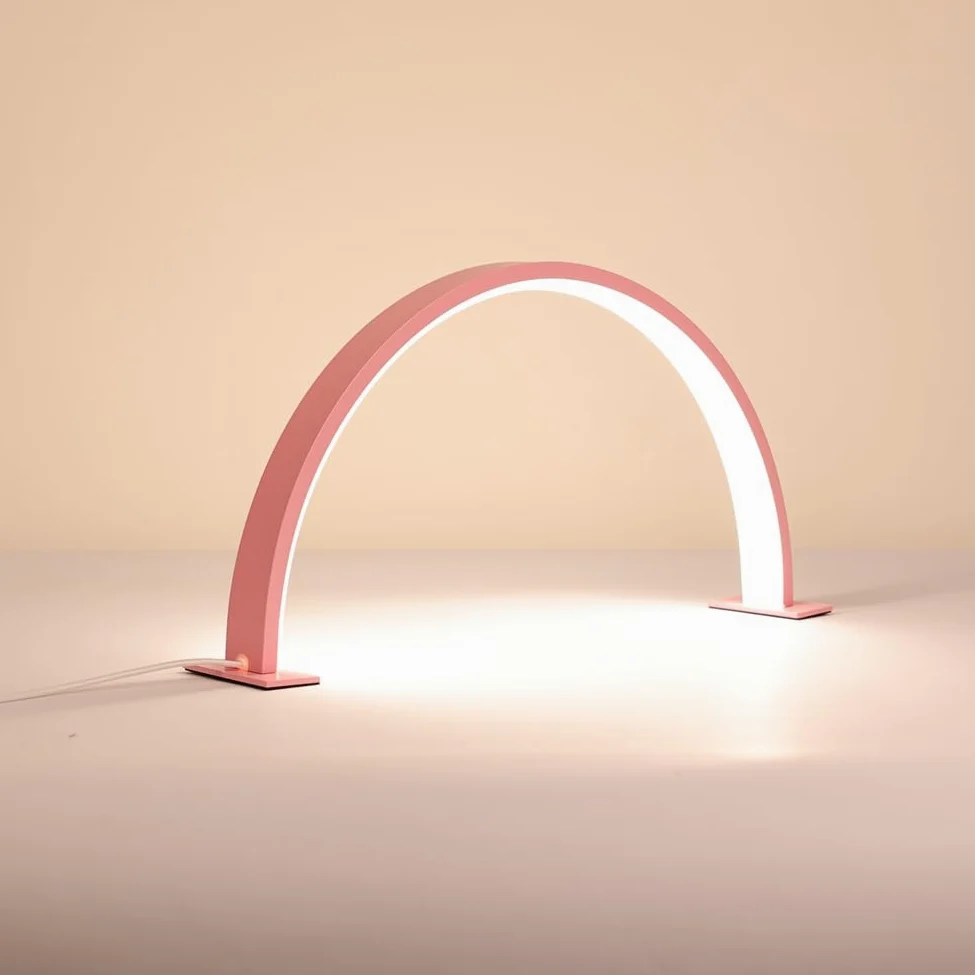 Mezza Luna Luce per Ufficio Unghie Lampada da Scrivania USB per Unghie Ciglia Tatuaggio Sopracciglio LED Tavolo Lampada da Lavoro Ufficio A