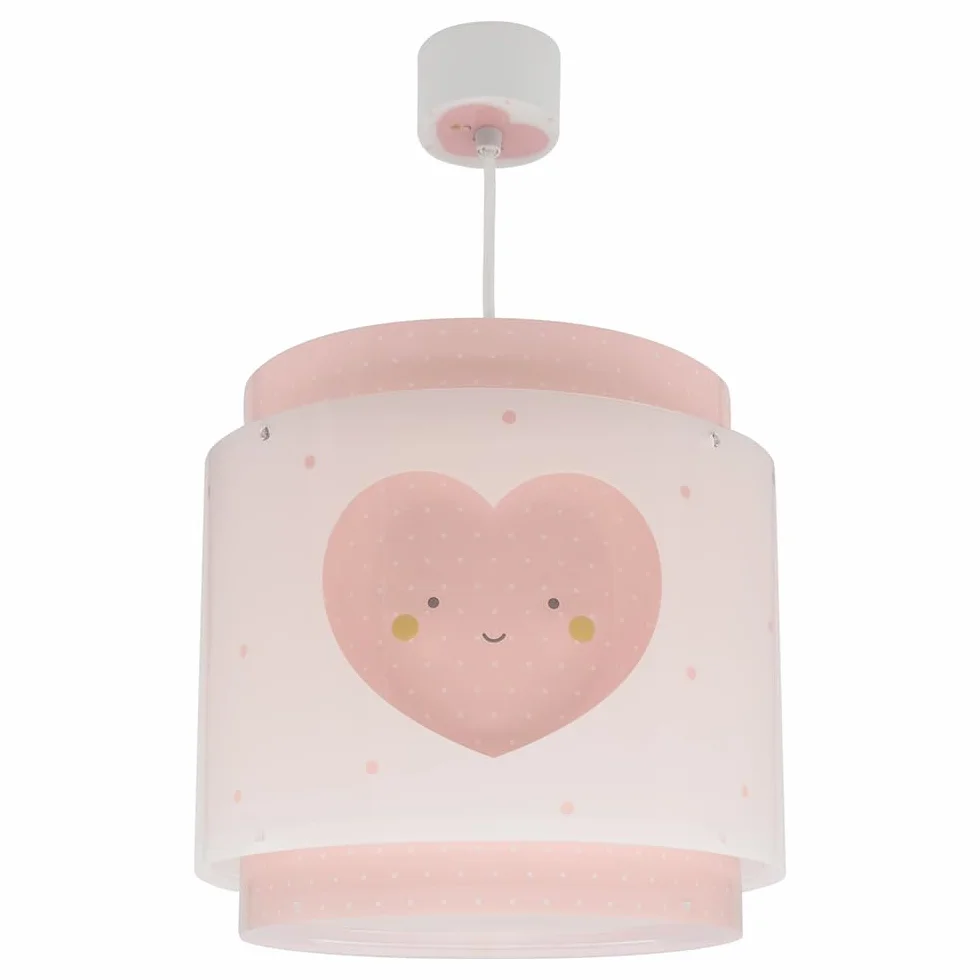 Dalber Lampada da soffitto a sospensione per bambini Baby Dreams Cuore Rosa