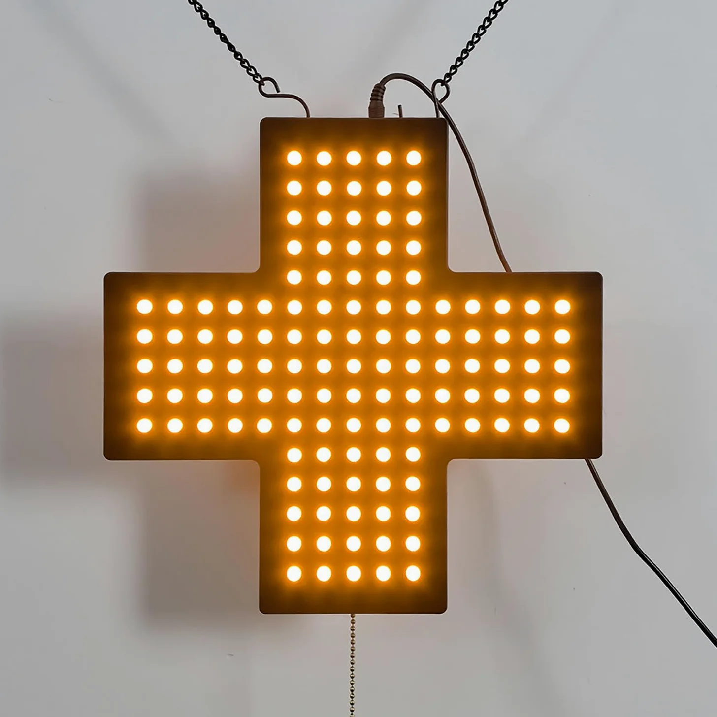 Insegne Al Neon A Forma Di Croce Per Farmacie, Insegna A Led A Forma Di Croce Per Farmacie, Modalità Di Funzionamento: Sempre Acceso/spento, Materiale Acrilico, Con Catenella, Per Farmacie E