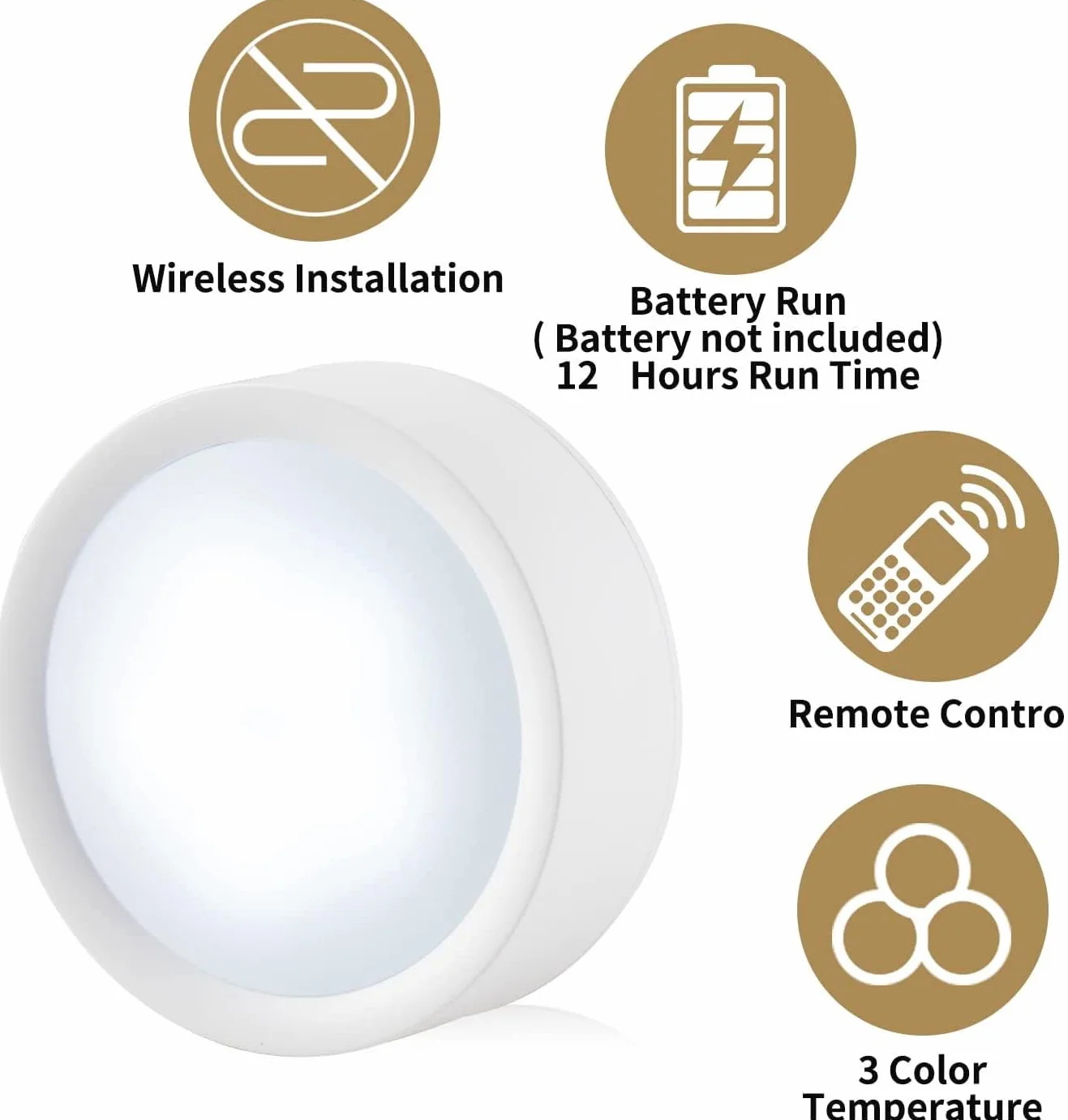 Applique LED per Interni Luce Notturna A Batteria con Telecomando Dimmerabile Stile Rustico Industriale/Farmhouse Lampade da Parete per Camera da Letto Comodino Bagno Corridoio
