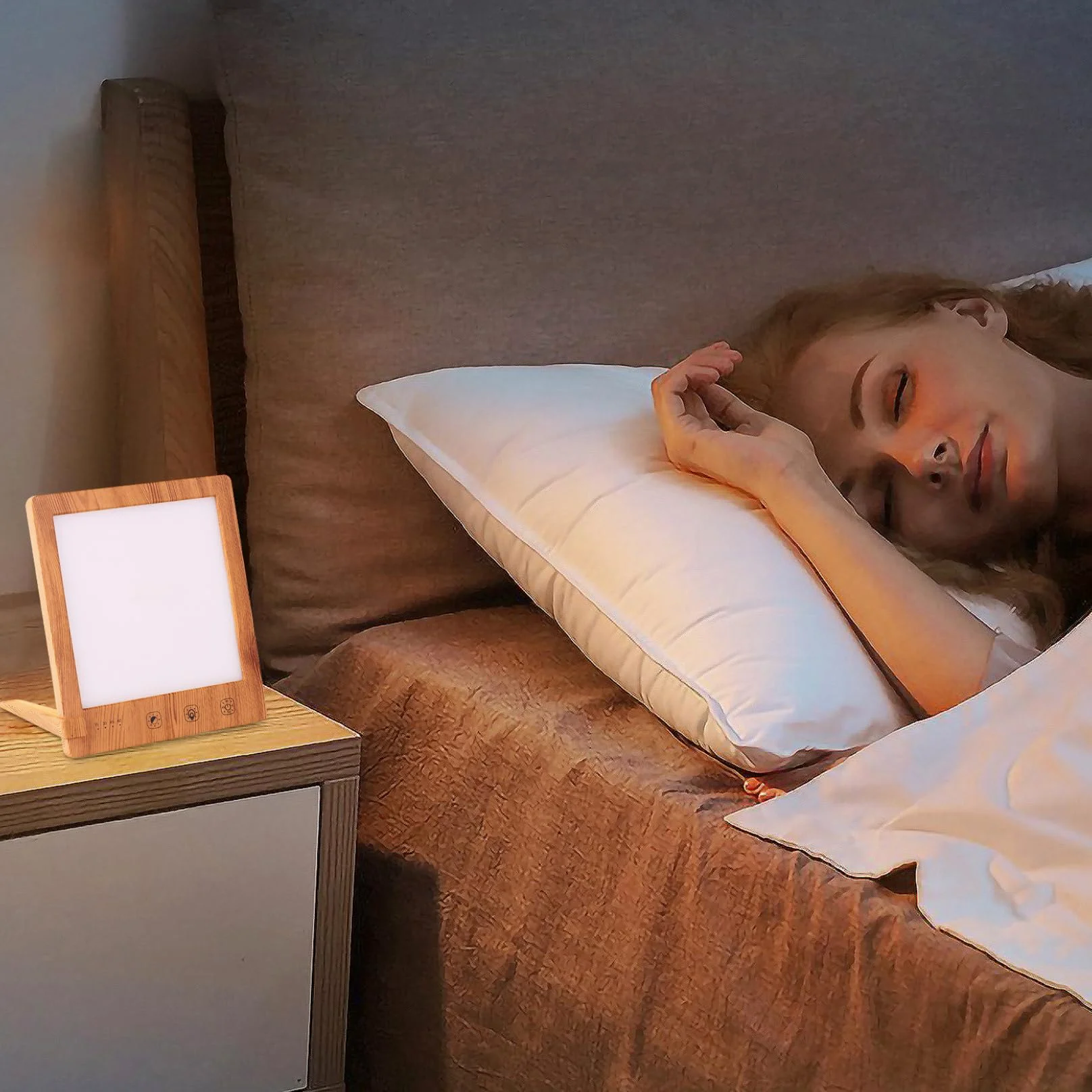 Lampada Triste 10000lux 3000K-6500K Luce Triste USB con 3 Modelli di Colore, 4 Livelli di luminosità Lampada Diurna con 4 Timer Ambiente Timer Dimensione compatta Lampada da Sole Lampada