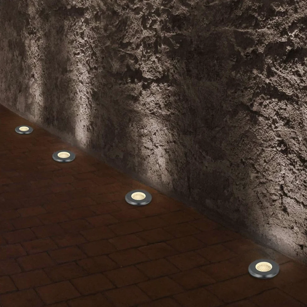 Faretti da Incasso for Esterni Honeycomb antiriflesso Bassa tensione 24V luci da terra for esterno IP67 impermeabile Faretto da terra Segnapasso a LED terrazza Pavimento di legno prato decorazio