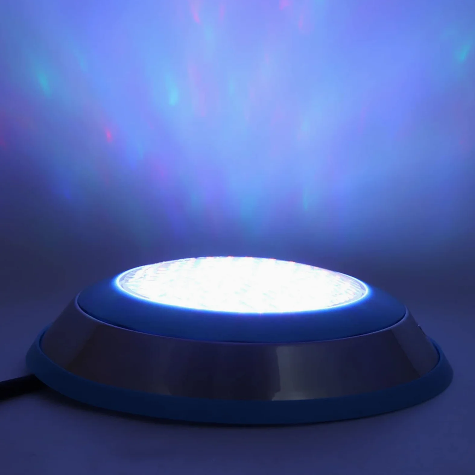 Garosa Lampada Subacquea in Acciaio Inossidabile IP68 Impermeabile, Lampada Subacquea a Parete a LED da 15W per Fontane da Piscina, Controllo RGB con Telecomando, Voltaggio Sicuro AC12V