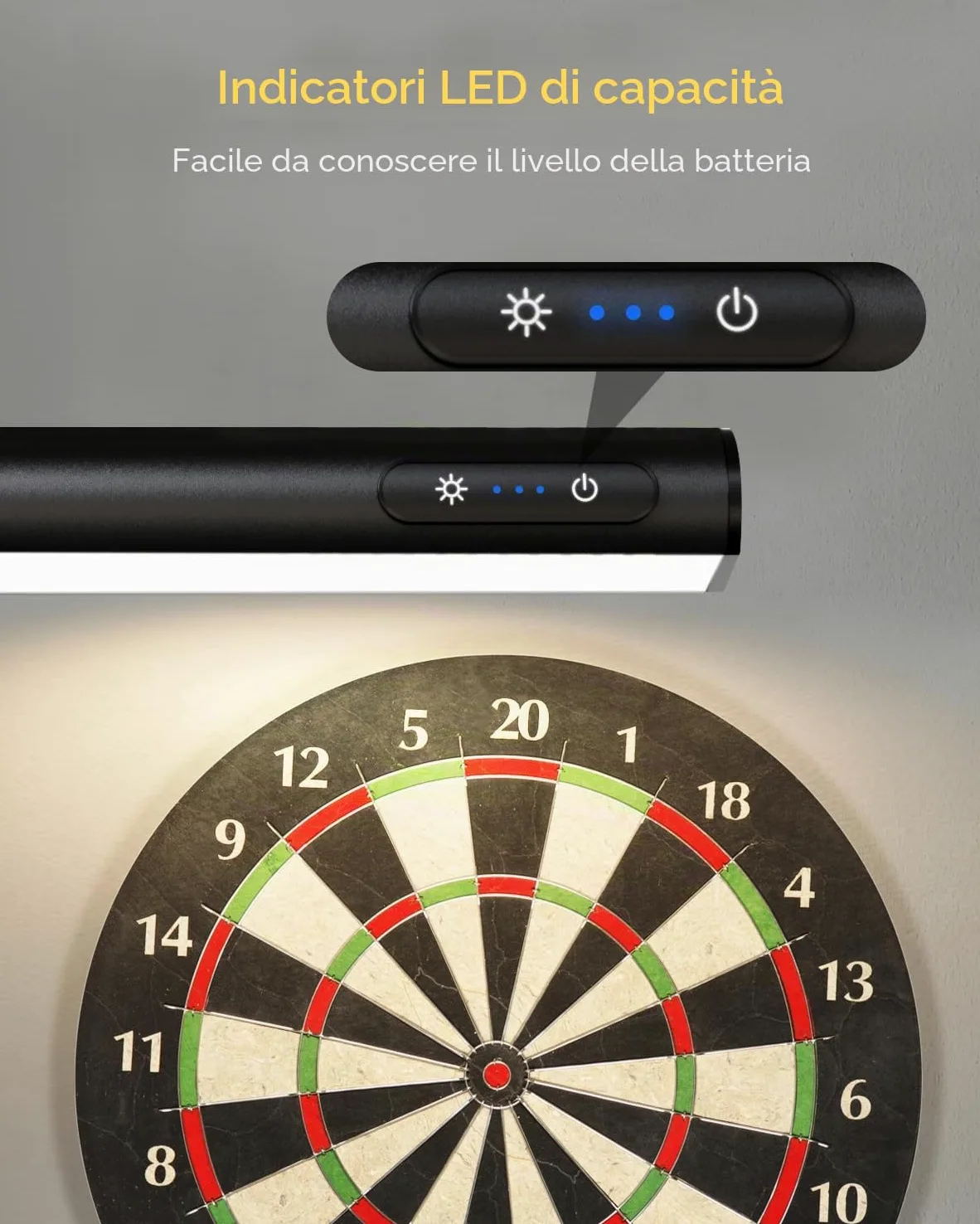 GOVSSING Lampada fotografica senza fili con telecomando, 40 cm, senza fili con 3 modalità di illuminazione, 4000 mAh, cornice ricaricabile con timer, lampada fotografica per dipingere foto