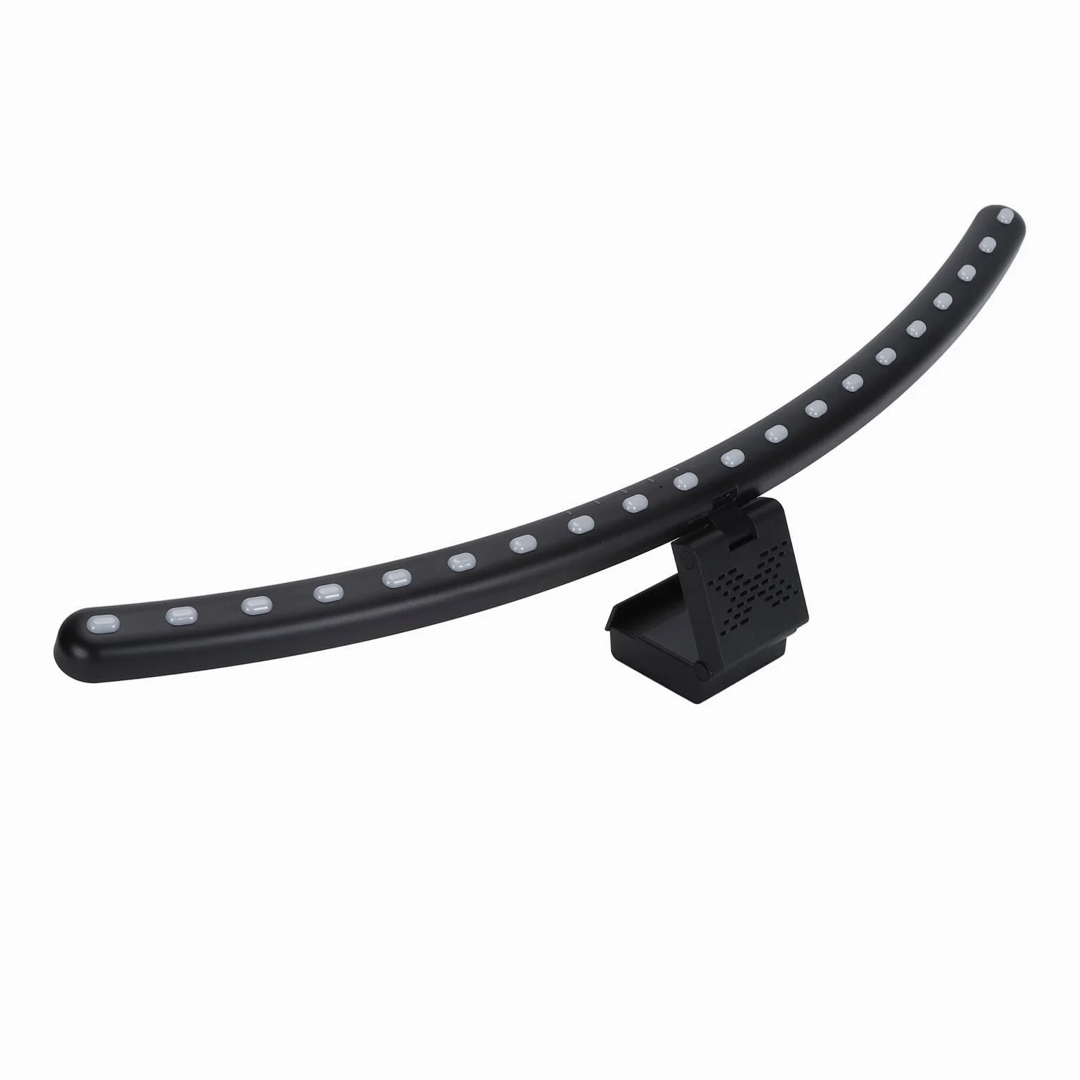 Naroote Barra Luminosa per Monitor a LED, Lampada da Scrivania Curva per la Cura degli Occhi, Lampada Touch Alimentata Tramite USB Ad Angolo Regolabile con 3 Temperature di Colore e Attenuazione