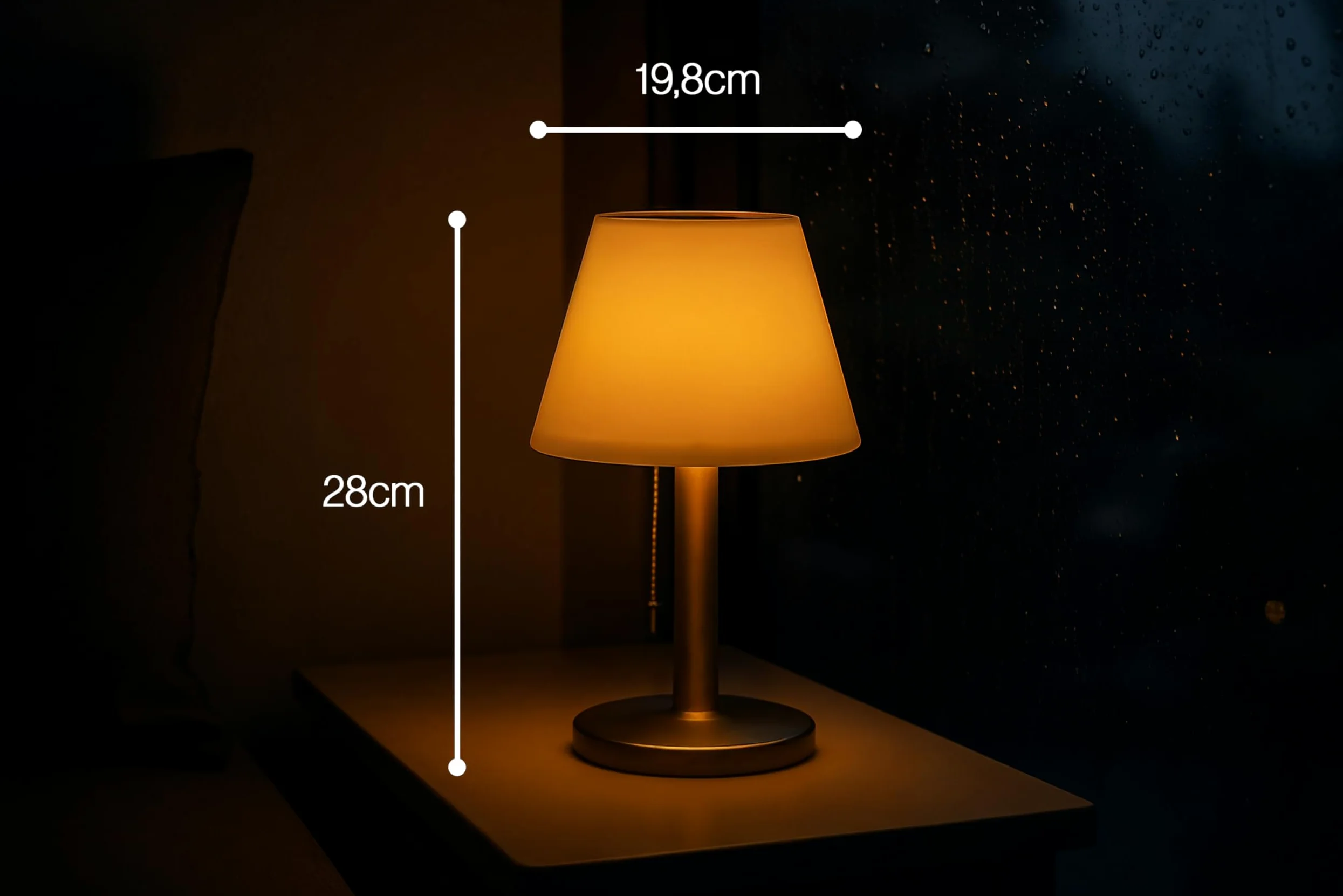 BOLD Lampada da tavolo a LED a batteria da esterno/lampada da tavolo a LED, senza fili, per esterni (connettore USB-C + solare, batteria fino a 6 ore, IP44, dimmerabile a 3 livelli e luce notturna)