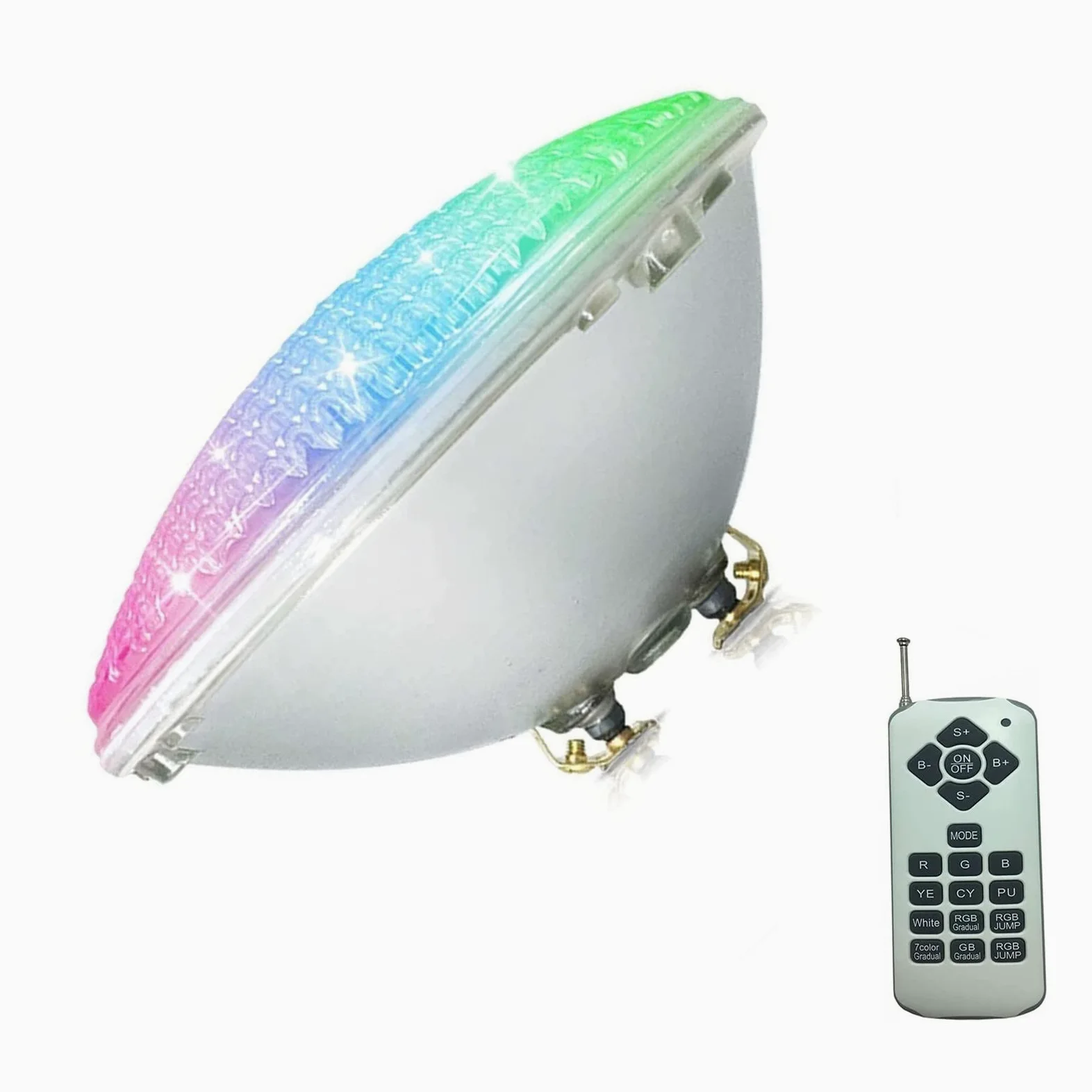 Impermeabile LED Luci Subacquee - Faretto da Incasso Subacqueo, Lampadine per Piscina PAR56, Luce Subacquea per Piscina A LED, Lampada Impermeabile 12V IP68, con Telecomando
