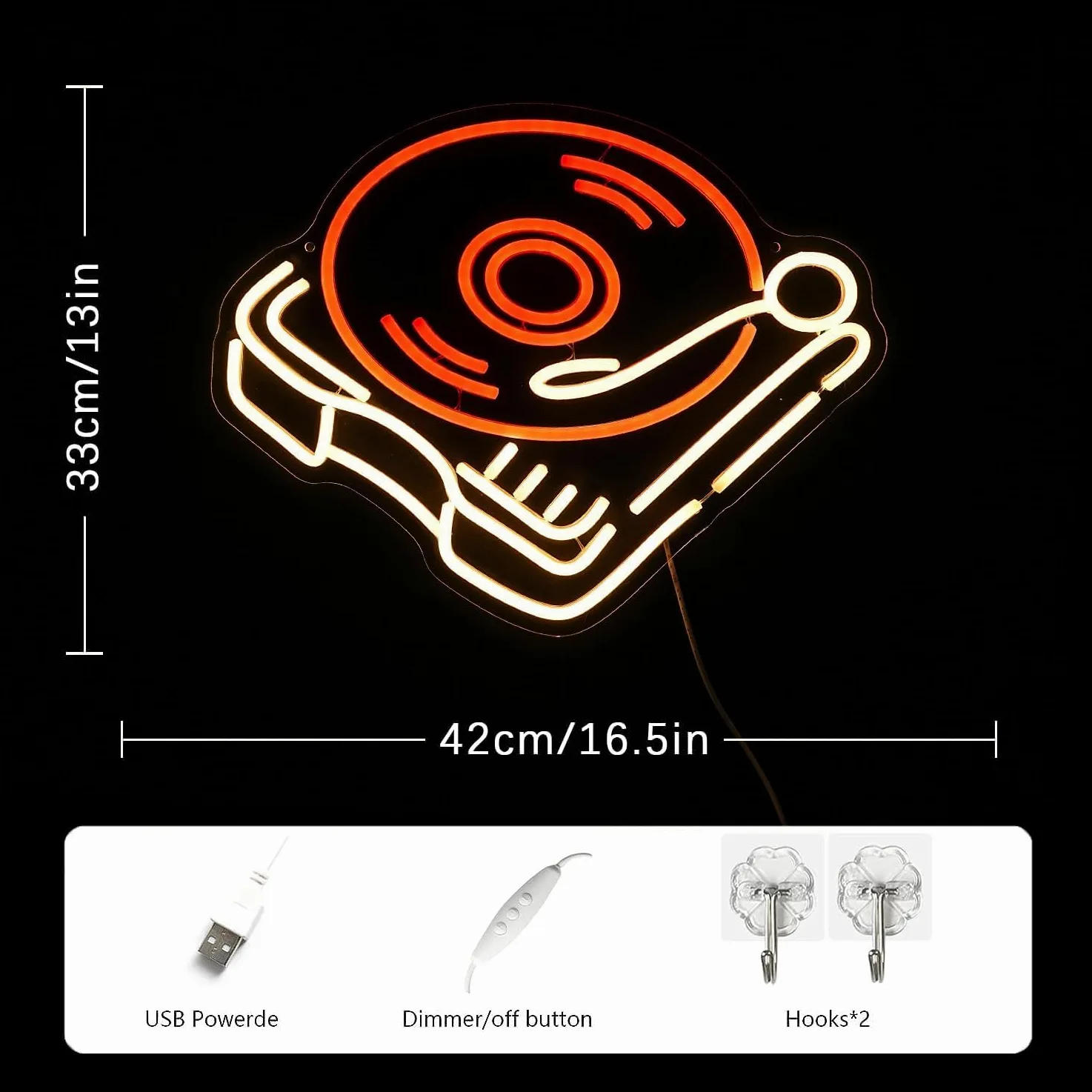 Giradischi Neon Sign Gym Neon Light per la decorazione della parete