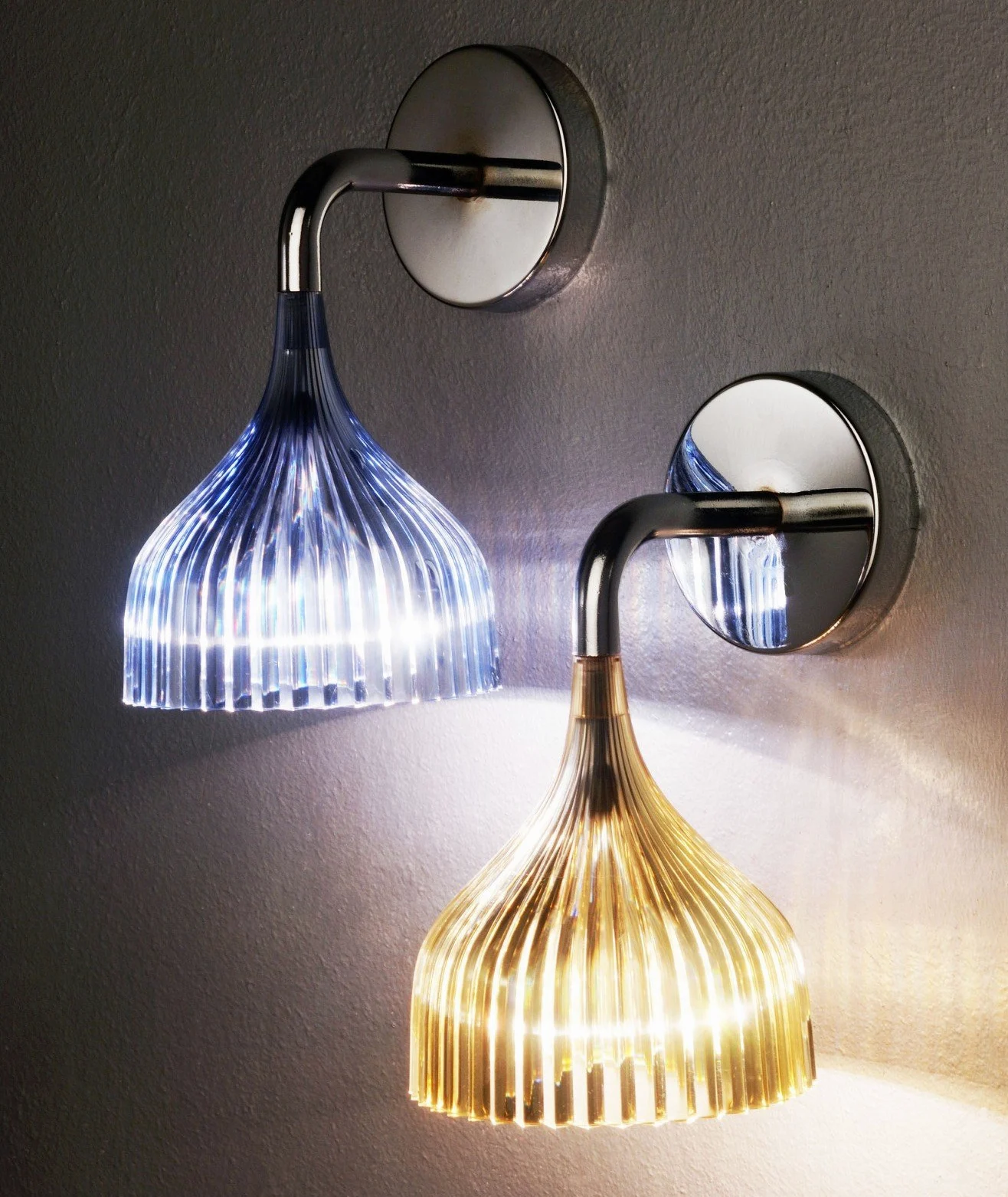 Kartell É Applique, Cristallo, ⵁ13.5cm