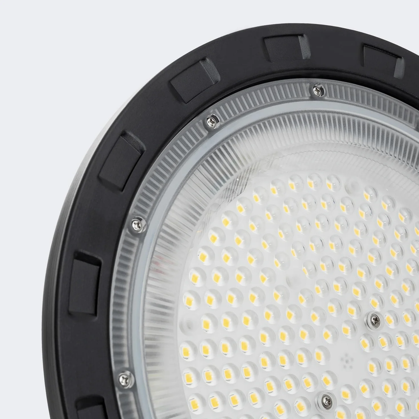 LEDKIA LIGHTING - Campana LED UFO 150W | 120lm/W | 18000lm | Design Slim per Interni/Esterni, Bianco Naturale 4000K, Alluminio