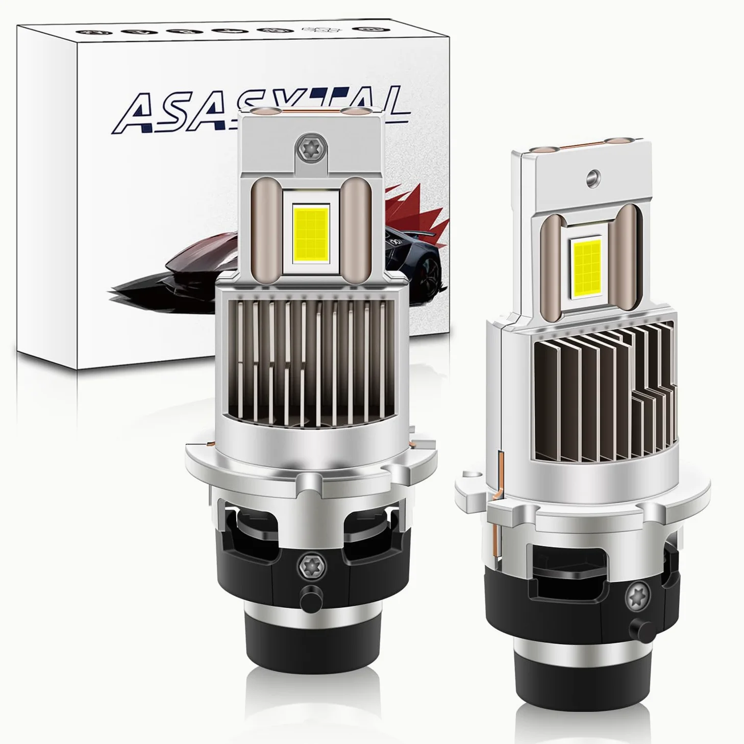 D2S D2R Lampadine HID LED Bulbi del Faro, 35W 6500K Bianco Puro Super Luminoso, Canbus Error Free, Plug & Play Diretto Zavorra Originale Sostituire OEM Xenon Lampadina/Retrofit BI HID, 1 Paio