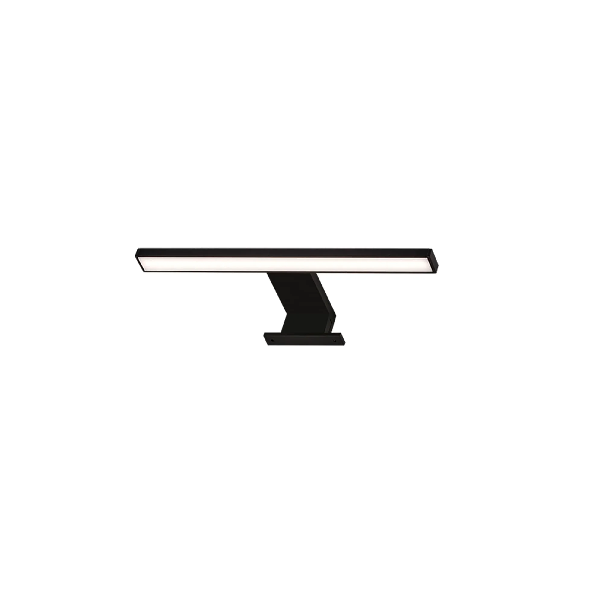 Briloner - Lampada LED a specchio, lampada a specchio IP44, lampada da bagno, lampada da bagno 5 Watt, 500 Lumen, 4000 Kelvin, nero, 300x103x36mm (LxLxH)