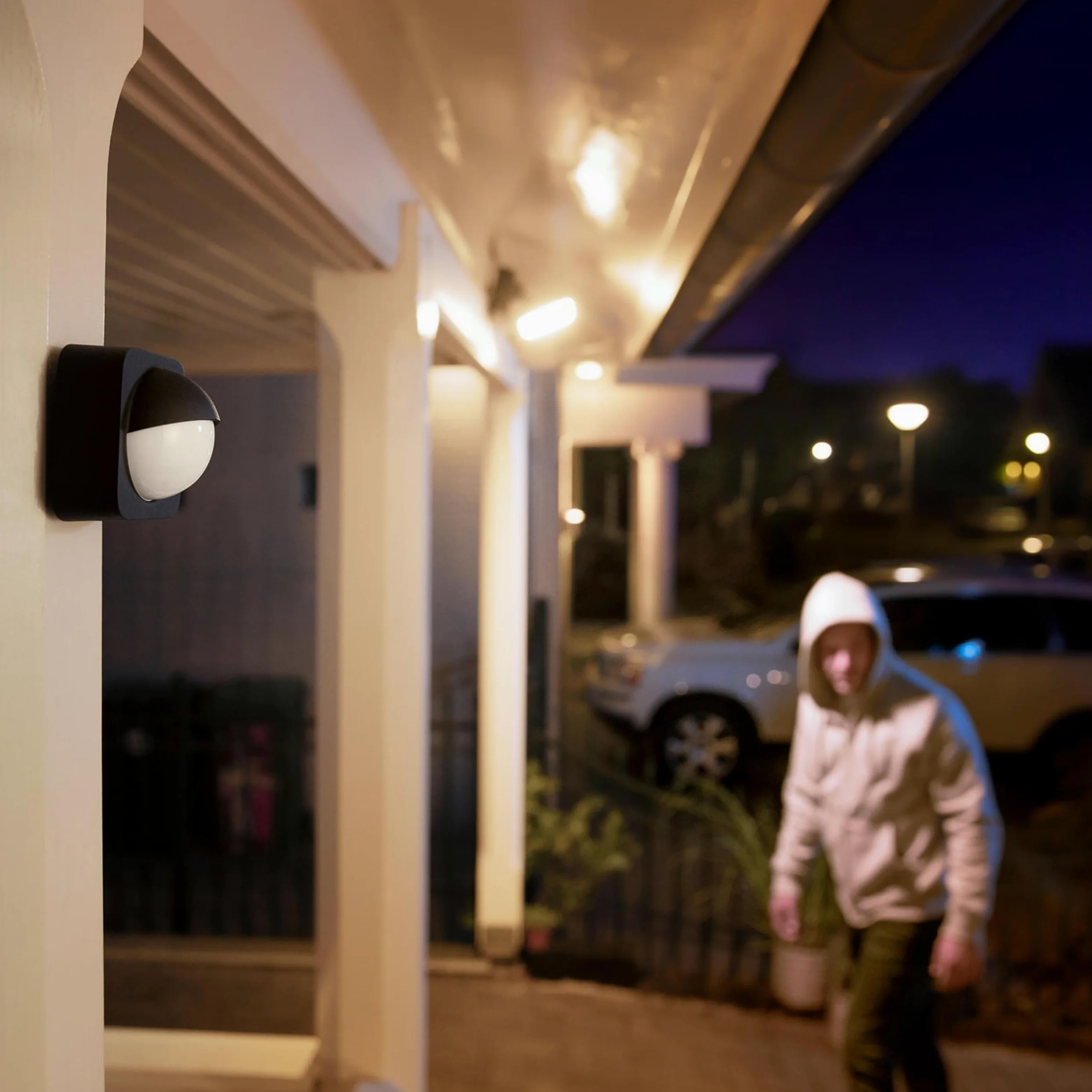 Philips Hue Welcome Set di 2 Proiettori (Nero) | Applique da esterno - Bianco caldo - Hue White