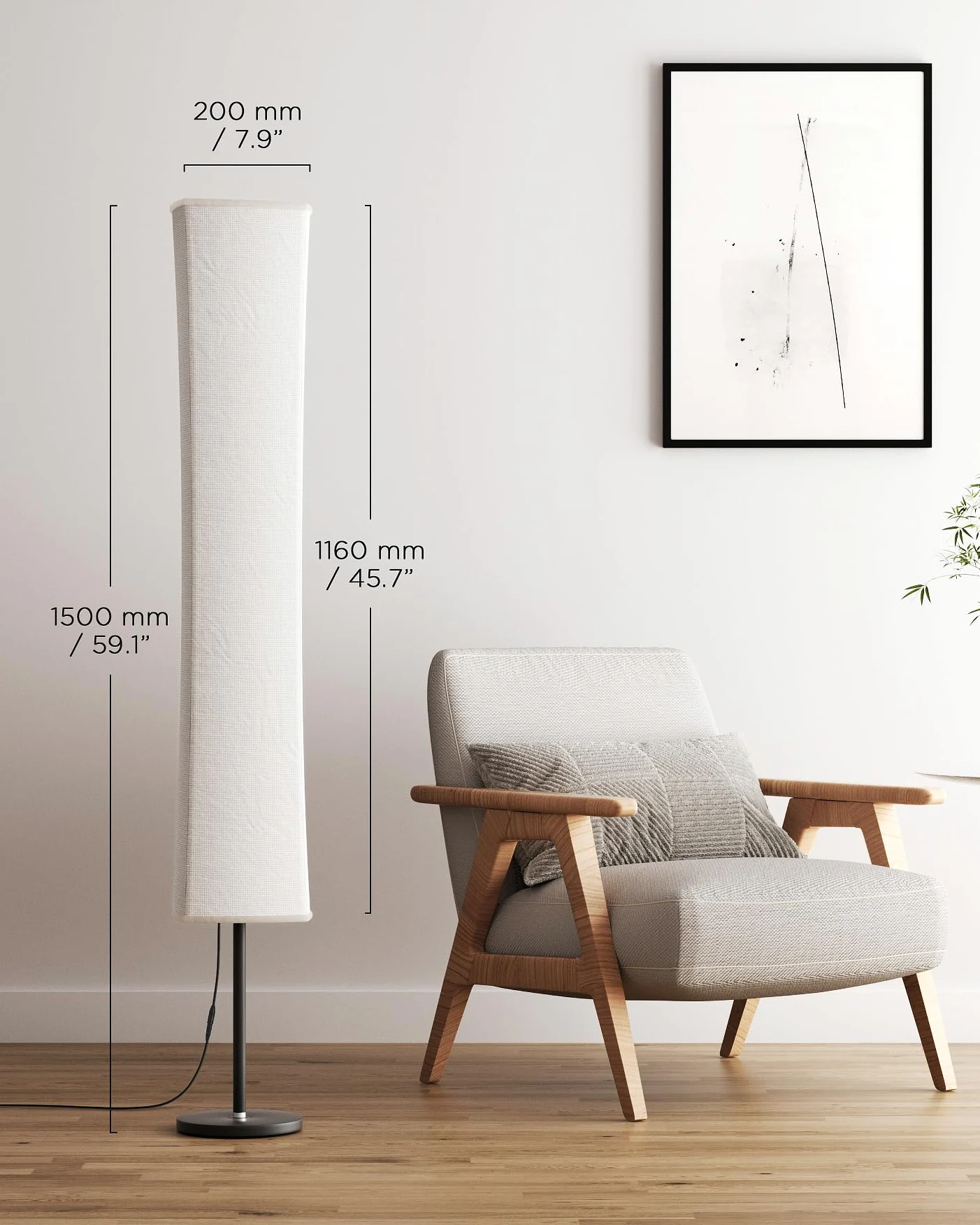 tomons Lampada da terra per soggiorno, dimmerabile, lampada da terra a LED RGB con telecomando e sincronizzazione musicale, lampada da lettura con ombra in tessuto bianco per camera da letto,