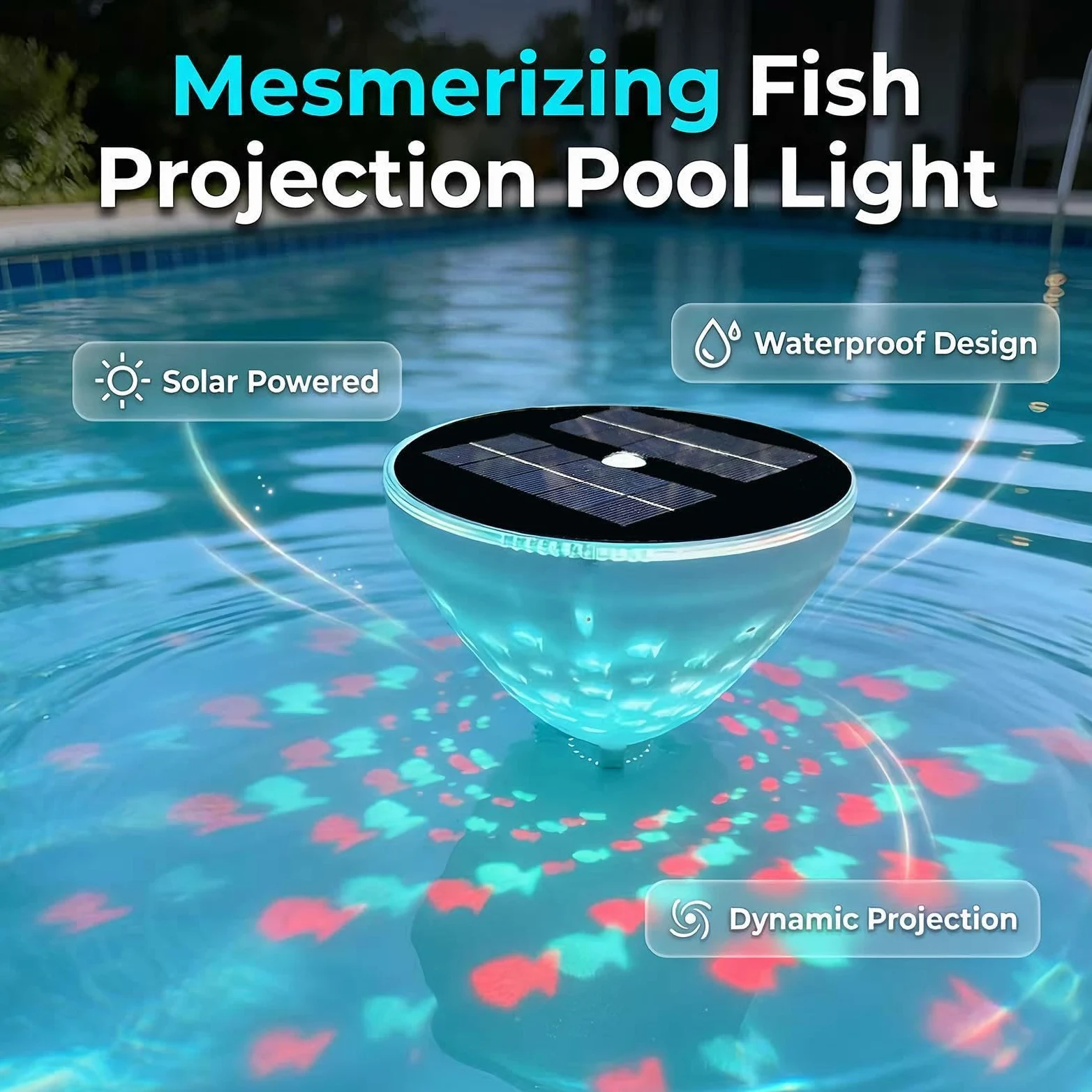 Generico per Piscina 2 Pezzi Illuminazione Ambientale Multimodale | Feste Con Da Piscina Colorate Per Casa Hotel Bagno Vasca da Bagno Vasca Idromassaggio Piscina Fuori Terra Interrata Festa