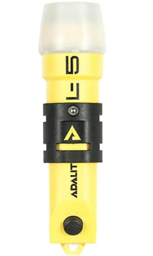MBS FIRE Adalit L-5Plus ATEX - Lampada da casco, protezione EX per l'uso in quasi tutti i settori di sicurezza
