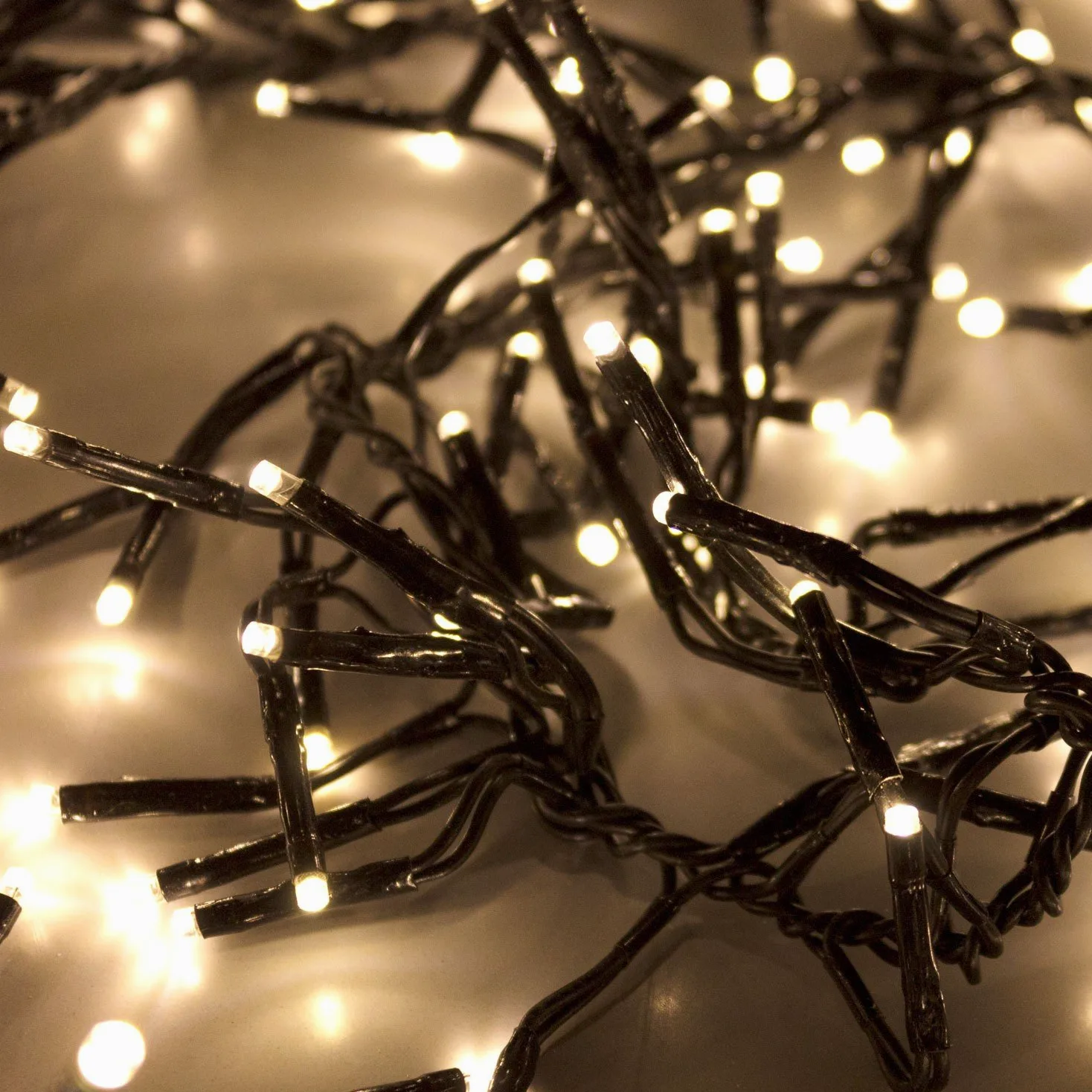Catena luminosa a grappolo 1800 LED 36m LED bianco caldo, 8 effetti di luce, illuminazione interna ed esterna, illuminazione esterna per albero di Natale