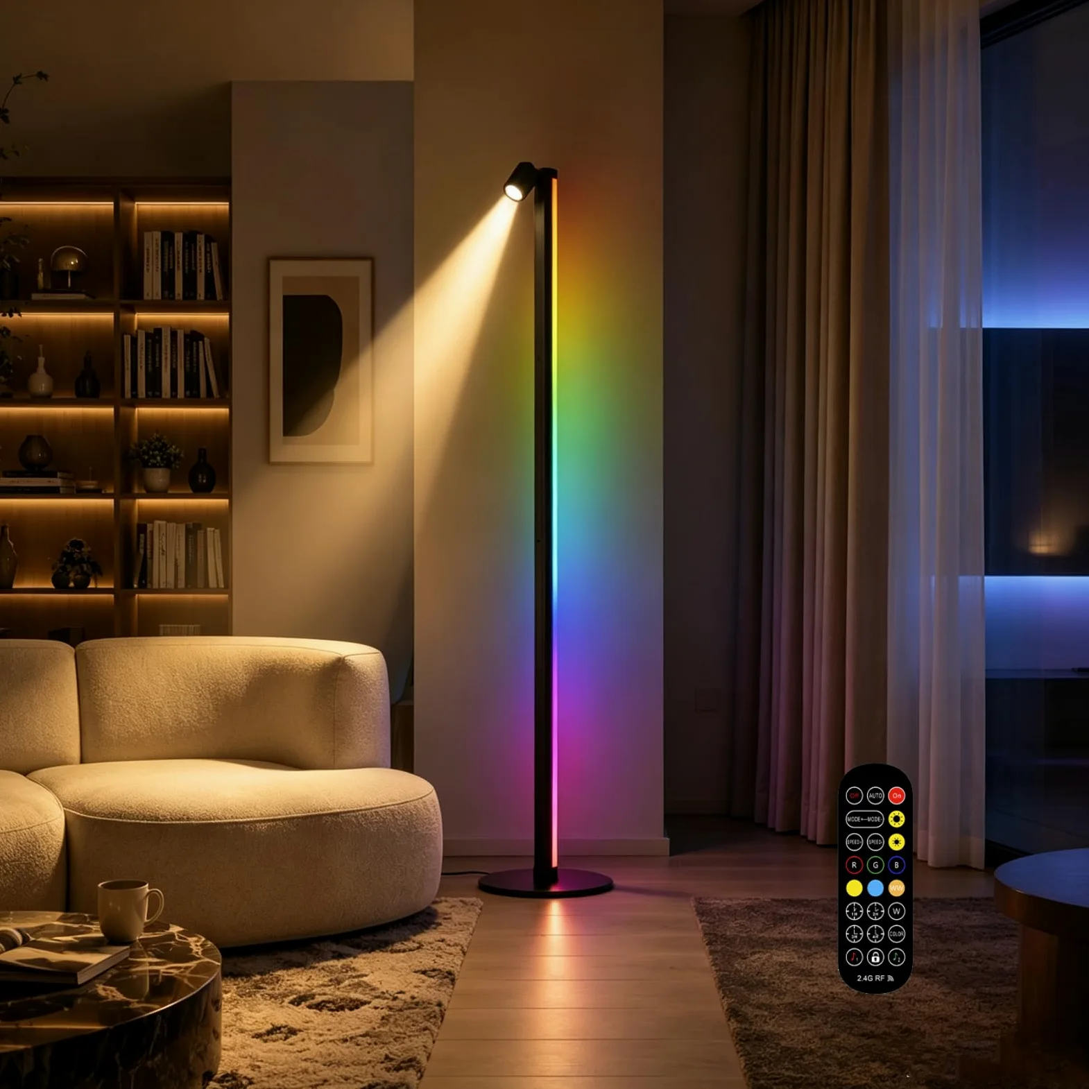 Lampada da scrivania a LED in legno magnetica staccabile | Testa della lampada magnetica rimovibile, regolazione continua touch, luce 4000K senza sfarfallio, batteria da 2600 mAh