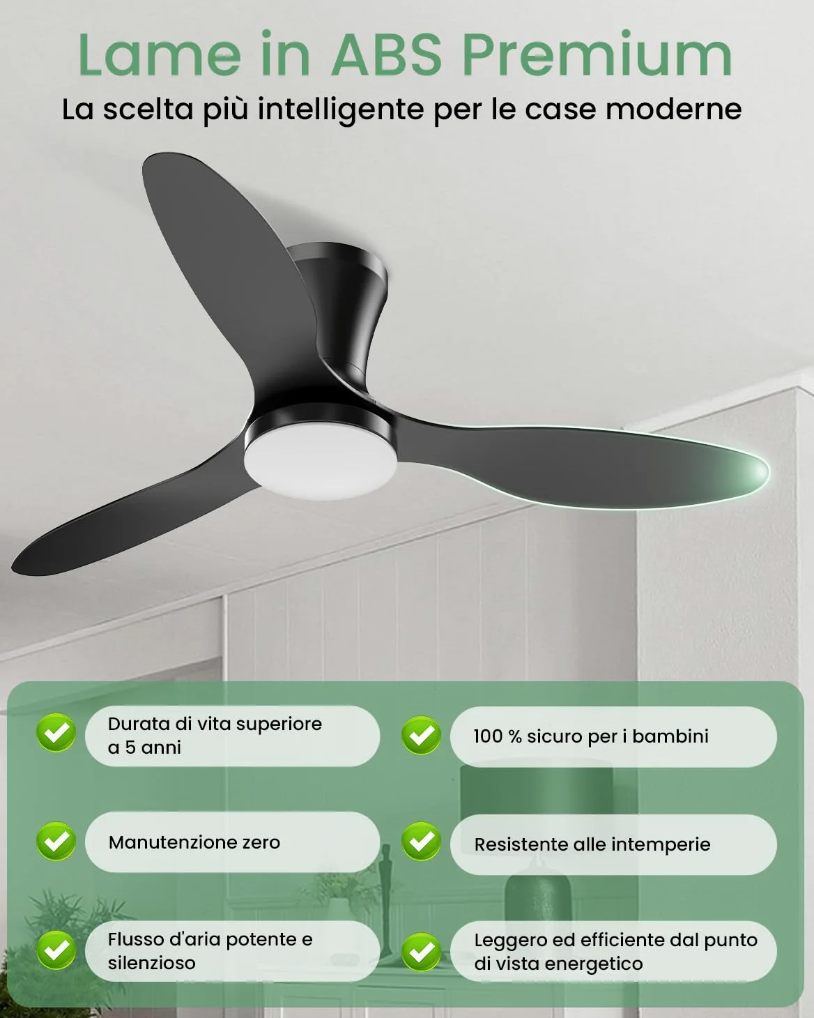 Airwit 106cm Ventilatore da Soffitto con Luce e Telecomando Silenzioso, 3CCT Dimmerabile Funzione di Memoria Ventilatori da Soffitto con Lampada a LED con 3 pale per Soggiorno Cucina Camera da Letto