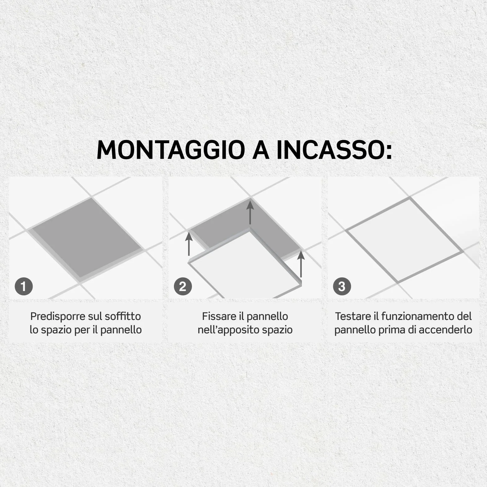 8 Pannelli LED 60x60 40W Quadrati da Incasso 4800 Lumen - Luce Naturale 4000K - Plafoniera da Ufficio Alta Luminosità 120 lm/W Lampada da Soffitto per Controsoffitti Modulari