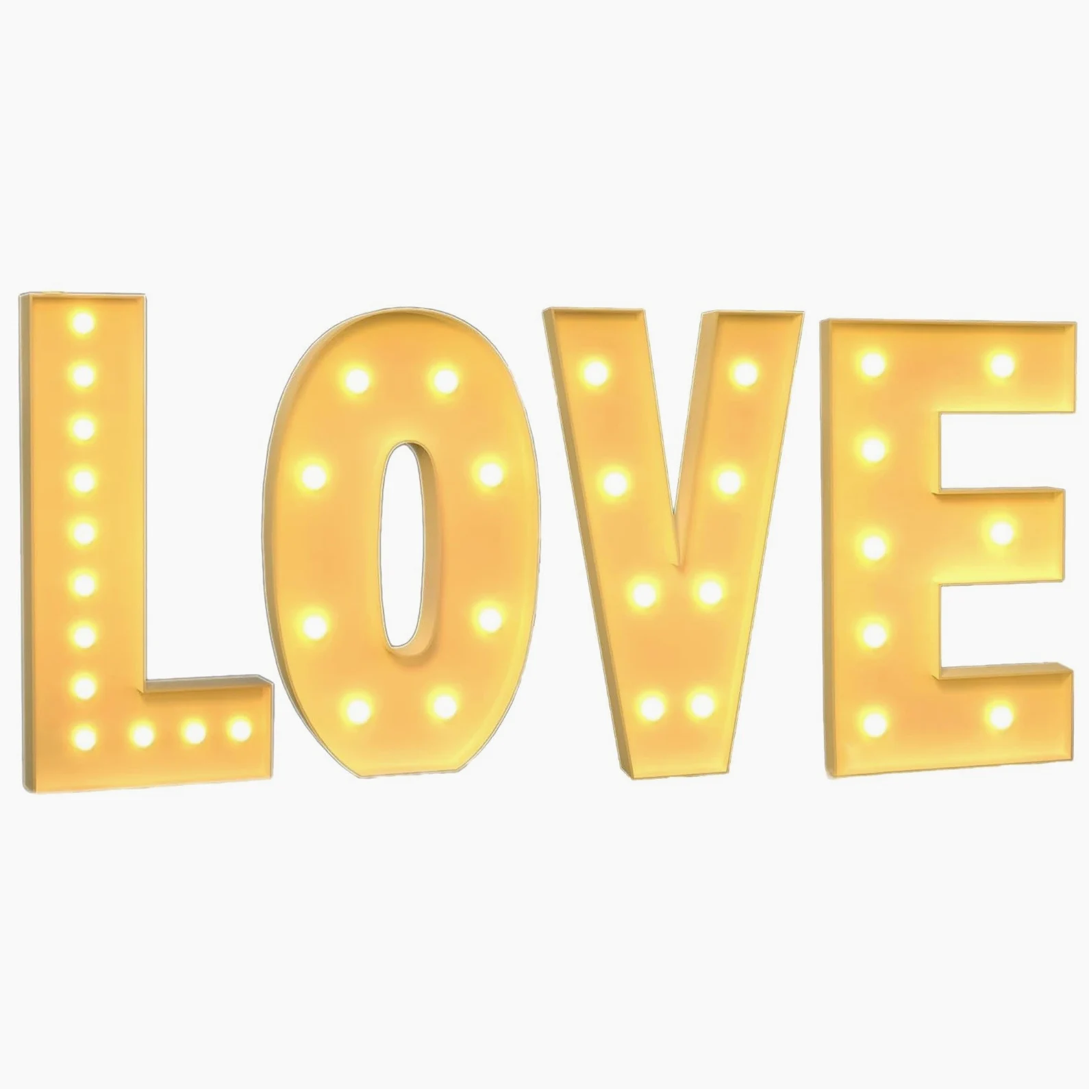 Lettera con luci a LED, grande cartello con scritta "Love/Baby Marquee Light", lettera decorativa con luci a LED per anniversari, matrimoni, baby shower