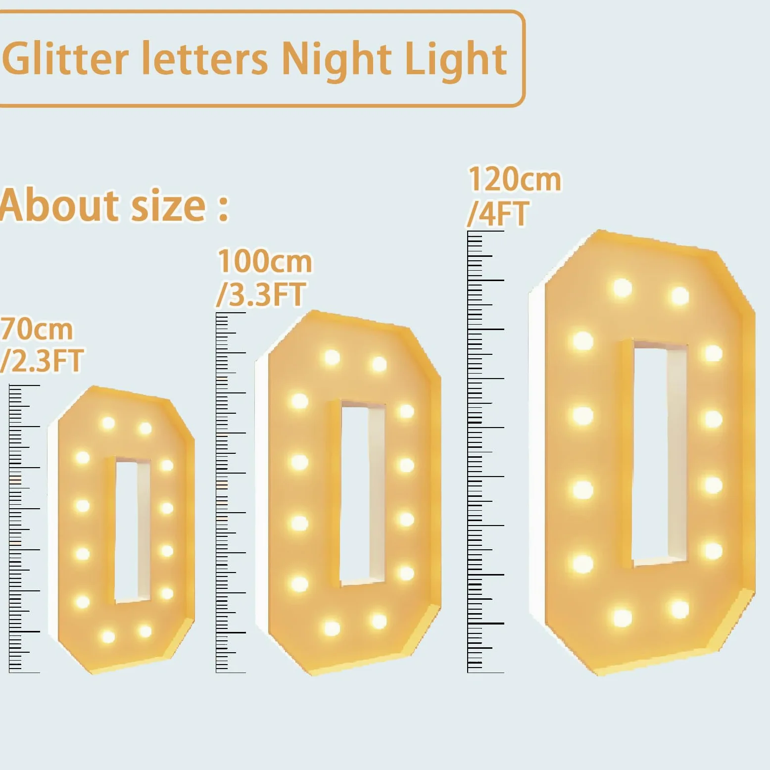 Marquee - Lettere luminose con luci a mosaico 2025, altezza 1,2 m, decorazione per la casa