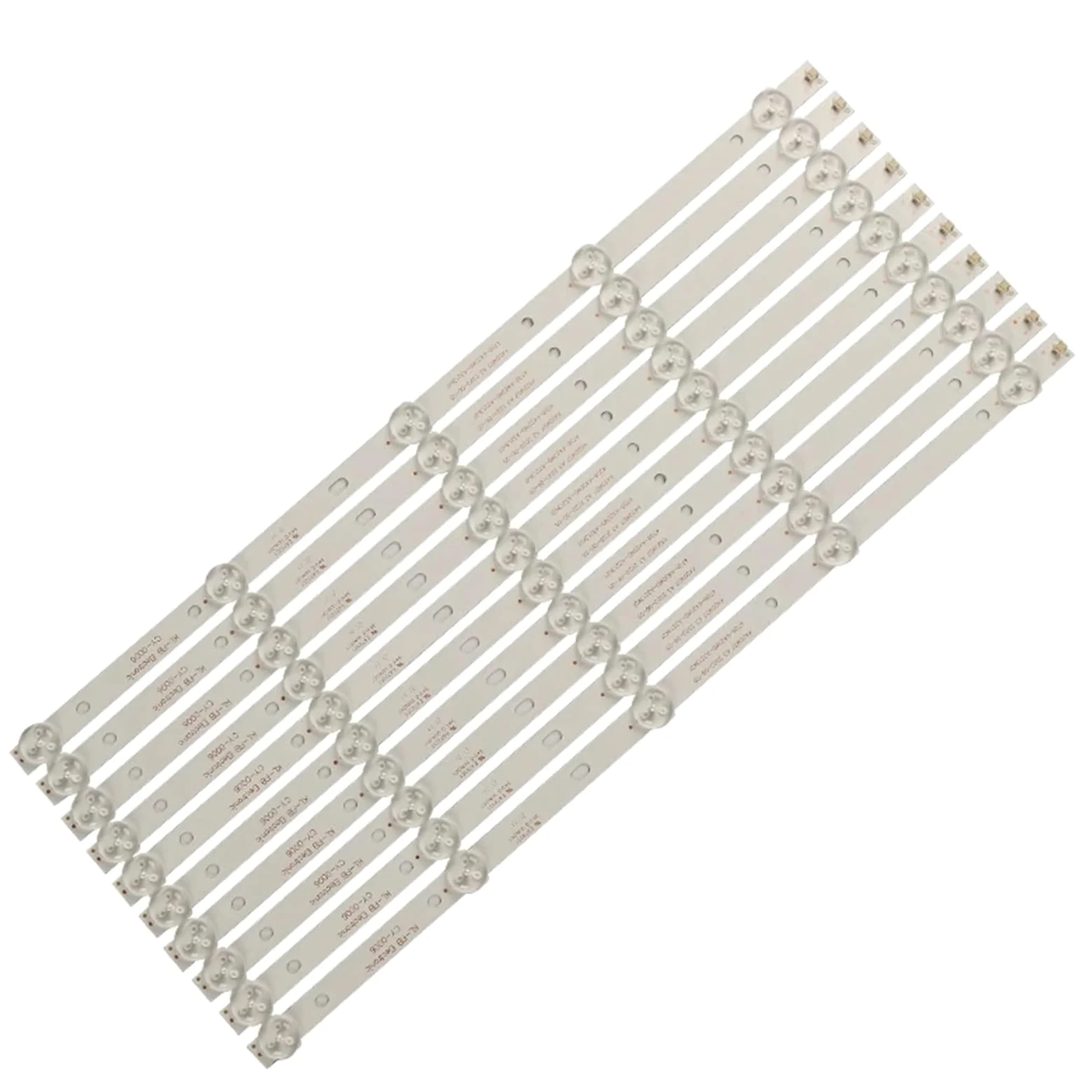 Striscia di retroilluminazione a LED 2TV (16 Pezzi) Compatibile for 43PFF5459 42PUF6052 K420WD7 4708-K420WD-A3213K01 K420WDB TH-43C500C 8 Pezzi 5 LED (3 V) 415 mm(2TV(16pcs))