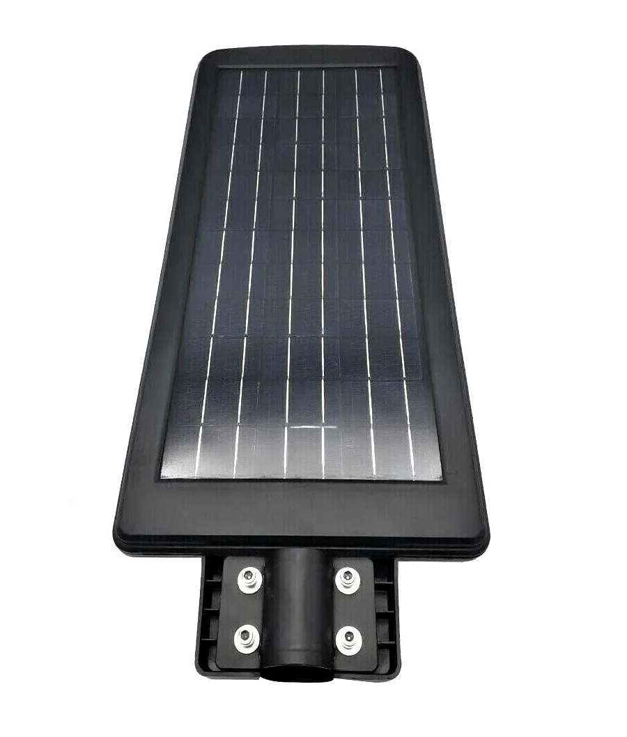 TEMPO DI SALDI Lampione Stradale Faro A Led 400W Con Pannello Solare Crepuscolare E Telecomando