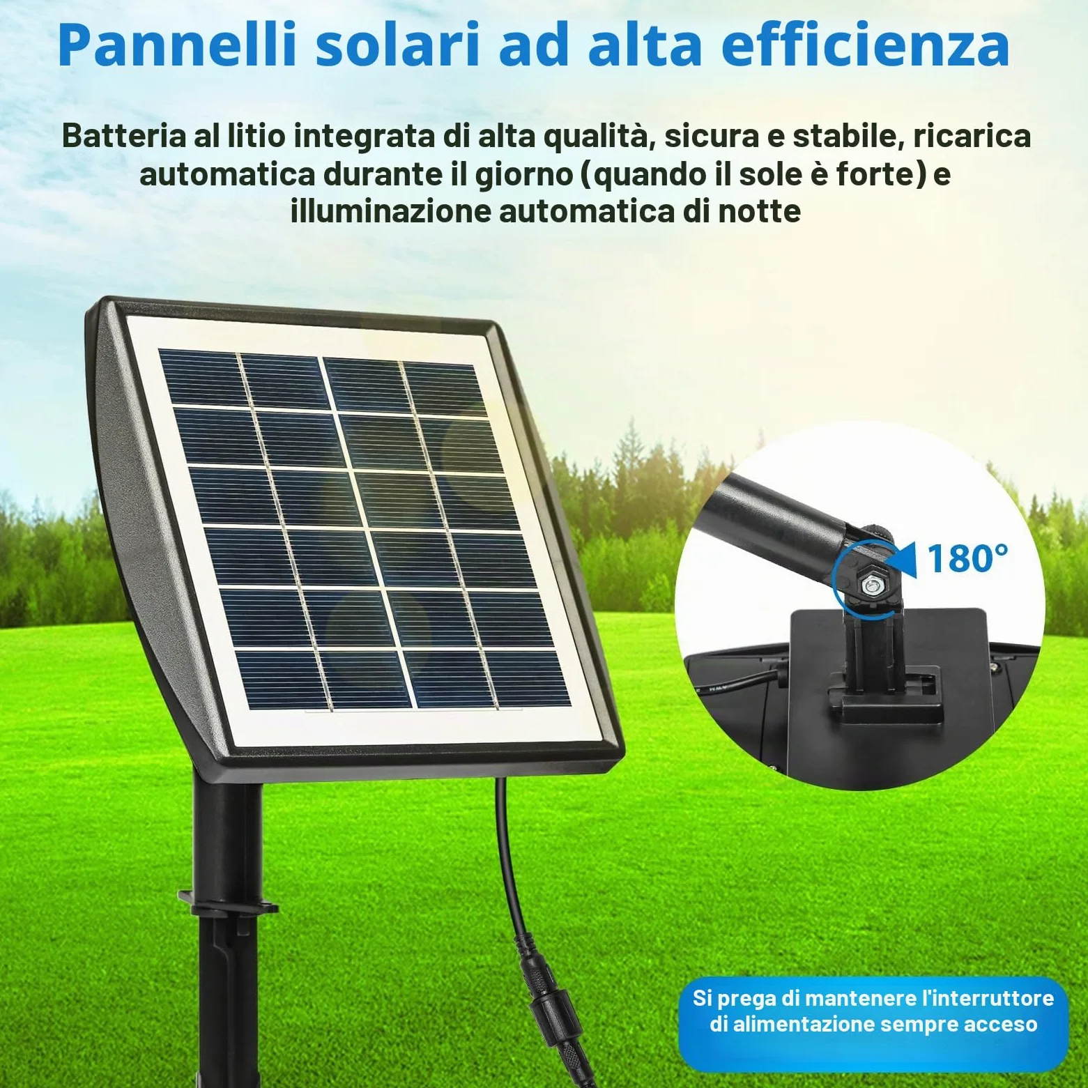 Jadeshay Luce Piscina Pannello Solare Policristallino 6V/2W Laghetto da Giardino Esterno con 1W 3 Lampade Faretto Paesaggistico Impermeabile per Laghetto da Giardino