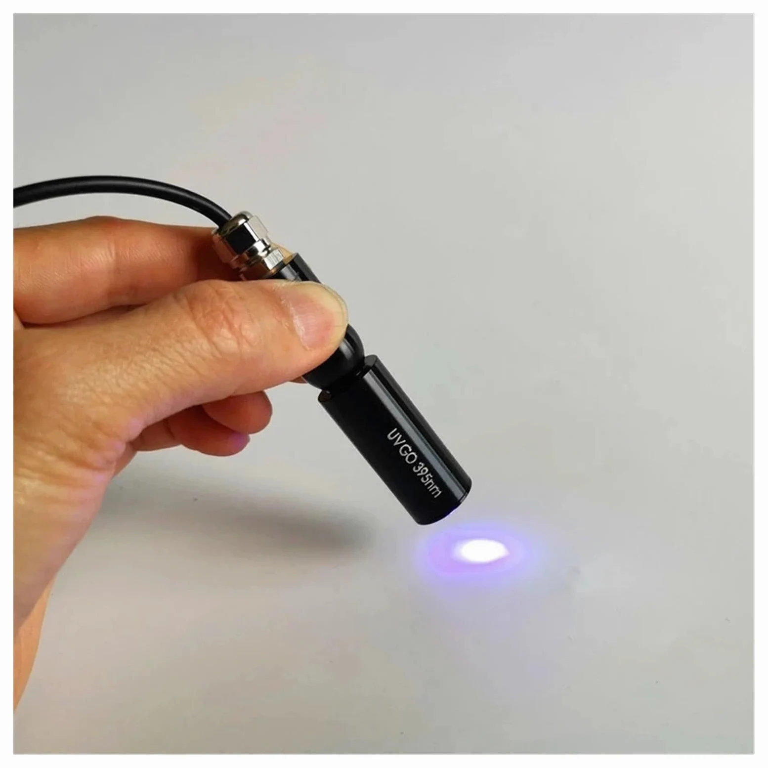 Lampada per polimerizzazione UV Lampada polimerizzante UV a lunghezza d'onda 395nm 405nm 365nm Clip for colla a LED Olio verde Luce viola for manicure for smalto gel(385nm,1-01)