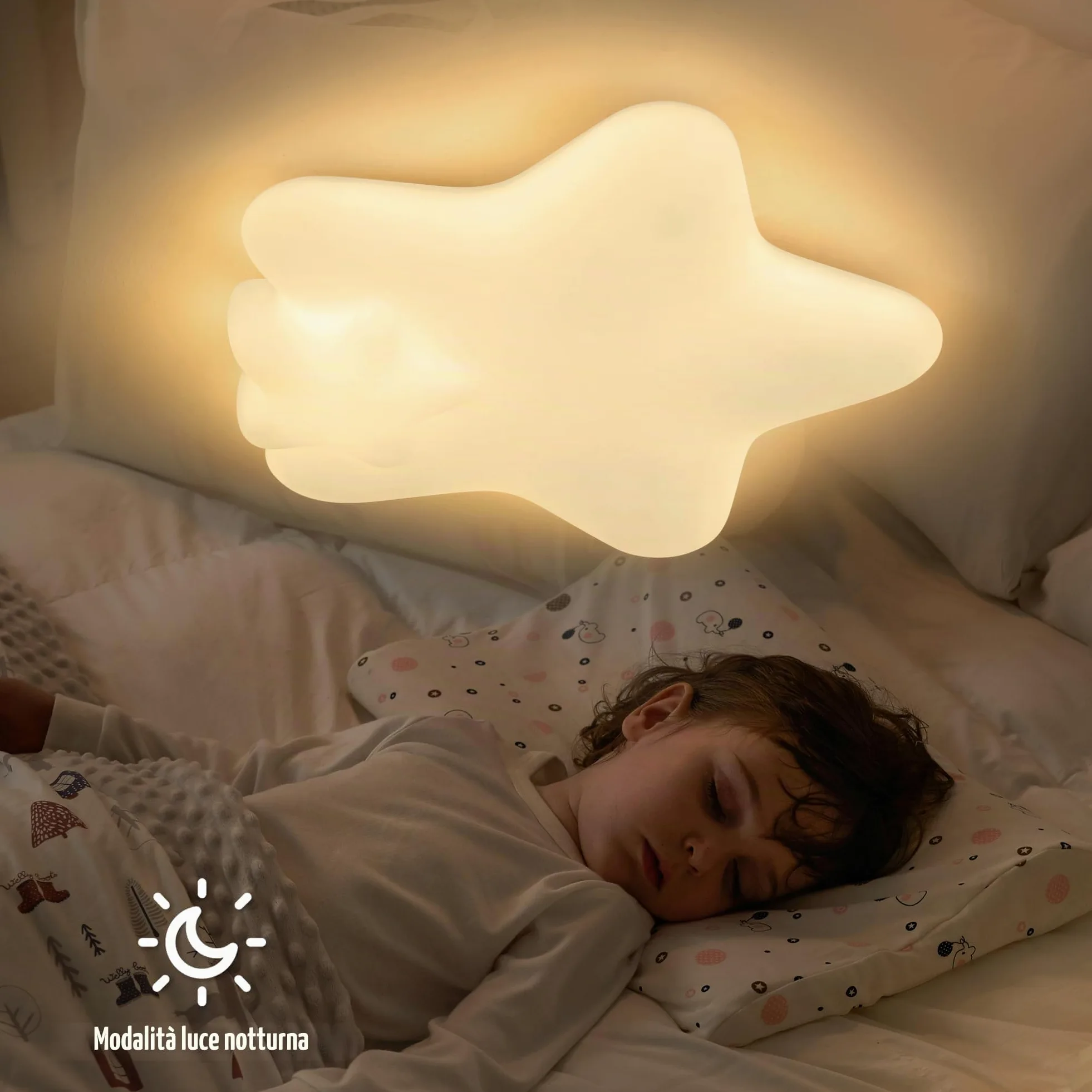 Lampadario Cameretta Bambini 48CM, Lampadario LED Dimmerabile | Plafoniera LED Soffitto Dimmerabile 3000K-6000K per Camera da Letto,Soggiorno,Salone,Camera dei Bambini,50W con Telecomando