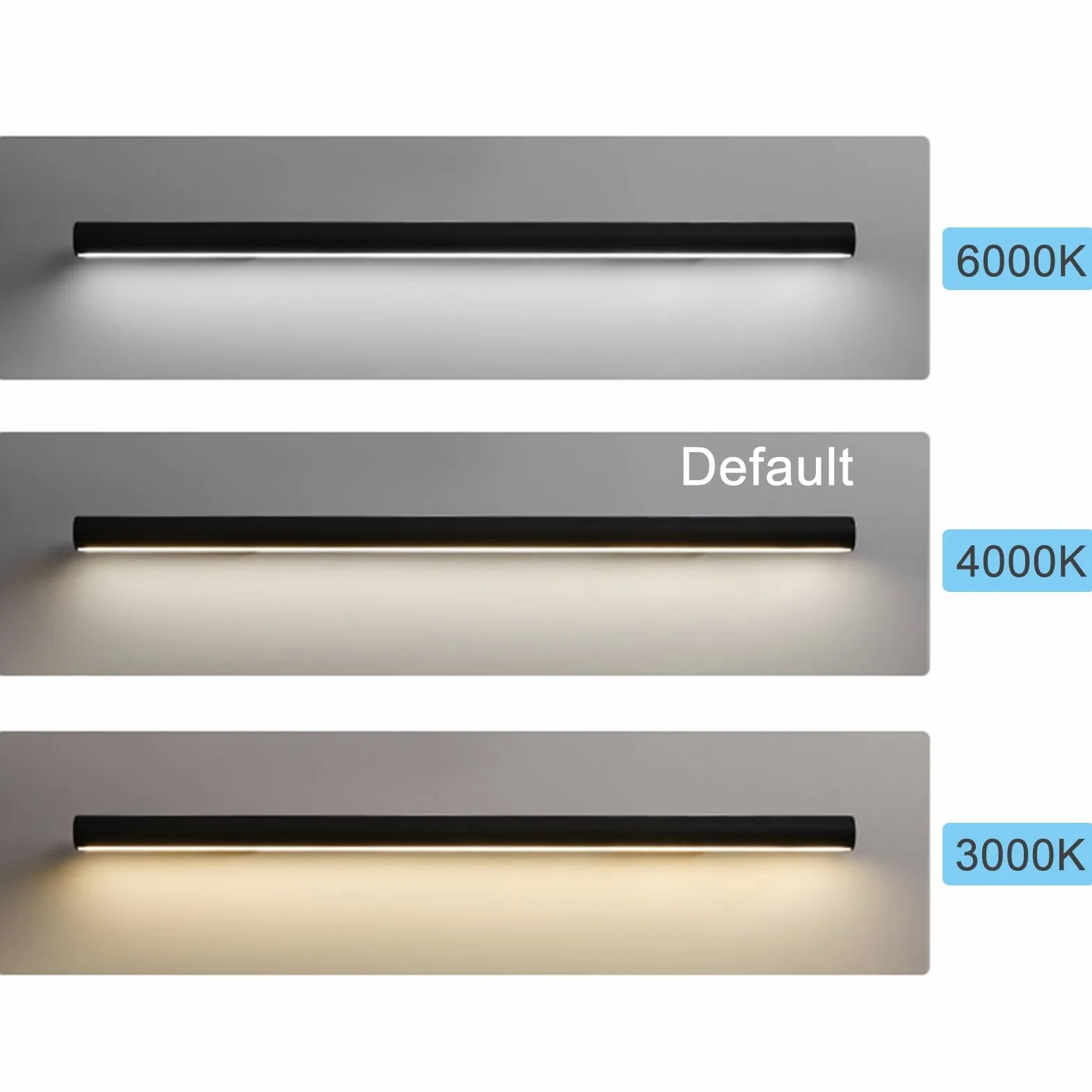 Sensore LED Mot Wall il Safe il per scale interne nero opaco lato sinistro 24in / 60 cm migliora sicurezza e visibilità