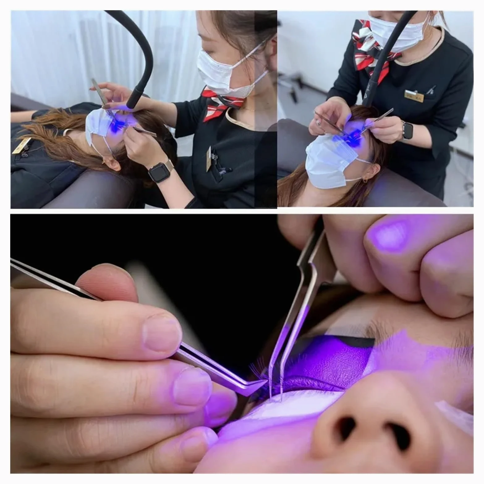 Lampada per polimerizzazione UV Lampada for colla for unghie for bellezza ciglia Lampada a polimerizzazione rapida Ciglia finte Innesto Lampada da terra a LED Lampada for polimerizzazione gel UV
