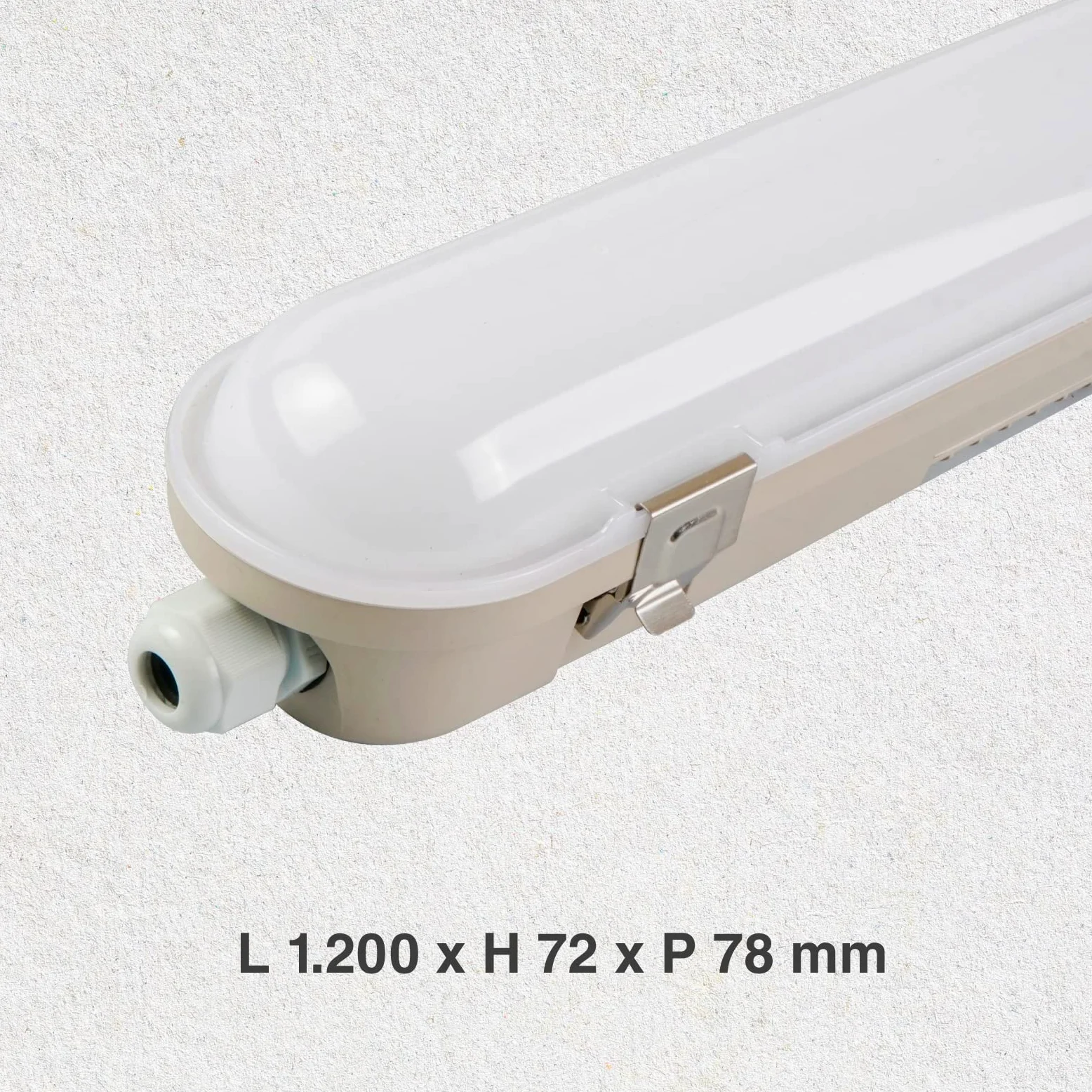 Eurocali Plafoniera LED 120 cm 36W Con Sensore di Movimento 4320 lumen Impermeabile IP65 Luce Naturale 4000K Elevata Efficienza - Pacco da 2