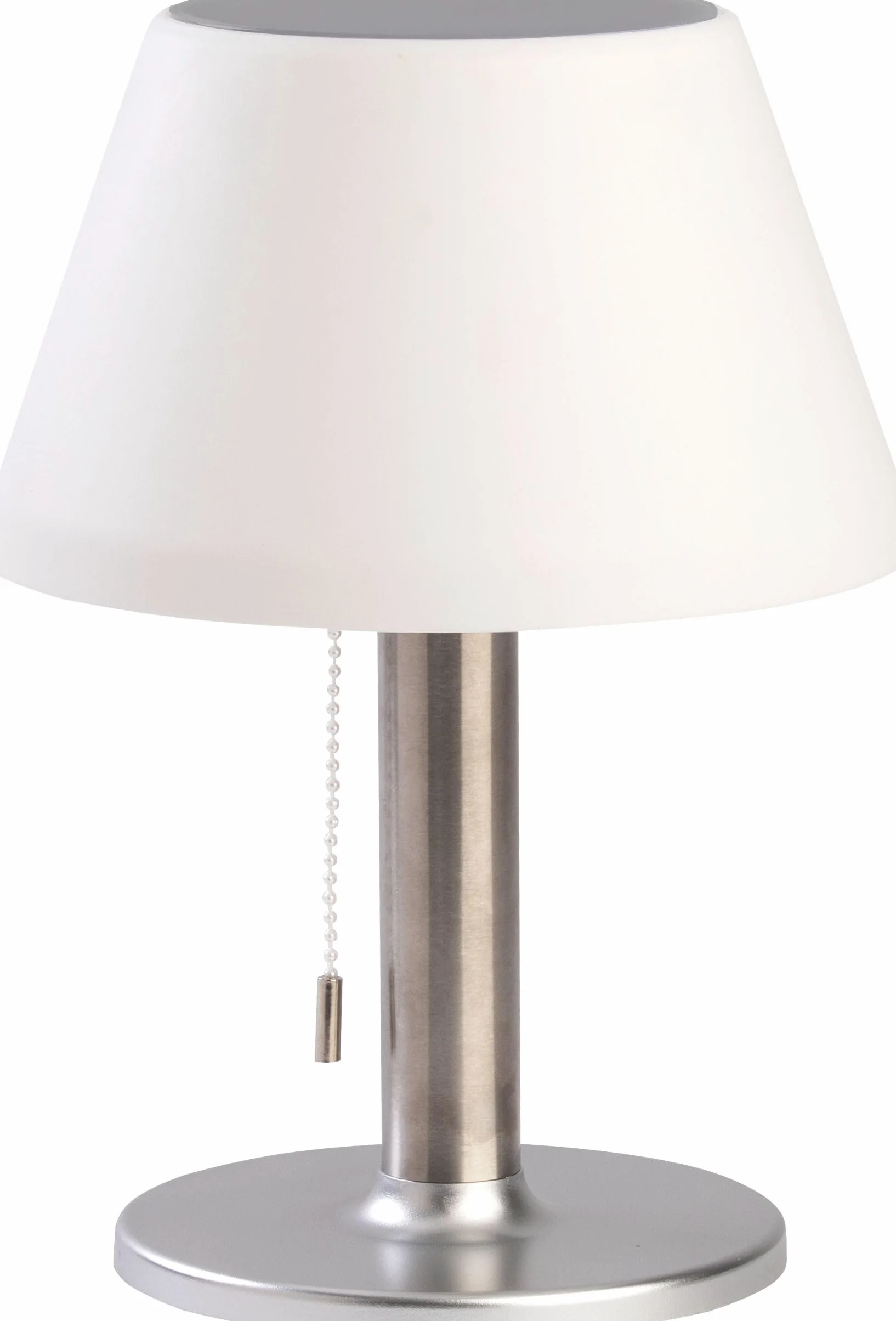 BOLD Lampada da tavolo a LED a batteria da esterno/lampada da tavolo a LED, senza fili, per esterni (connettore USB-C + solare, batteria fino a 6 ore, IP44, dimmerabile a 3 livelli e luce notturna)