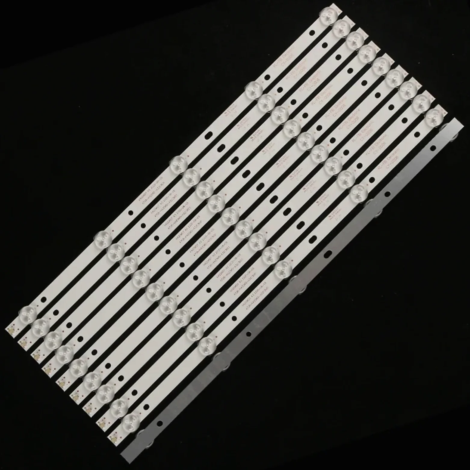Striscia di retroilluminazione a LED 2TV (16 Pezzi) Compatibile for 43PFF5459 42PUF6052 K420WD7 4708-K420WD-A3213K01 K420WDB TH-43C500C 8 Pezzi 5 LED (3 V) 415 mm(2TV(16pcs))