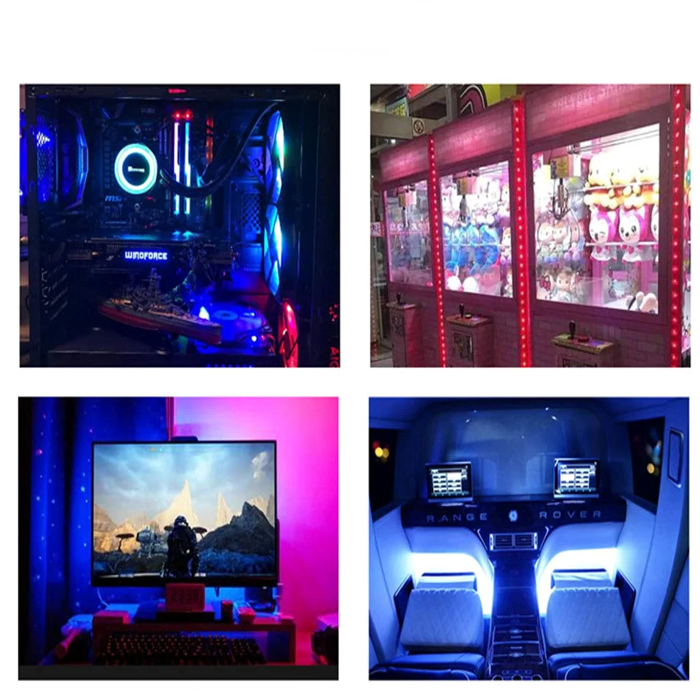 Striscia LED 5M, WiFi Luci LED Colorate Smart Phone Strisce LED Compatibile RGB SMD 5050 Musica SYNC LED Strip Controllo App E 24 Tasti Telecomando RF per Casa Cucina Festa TV Decorazione,10M