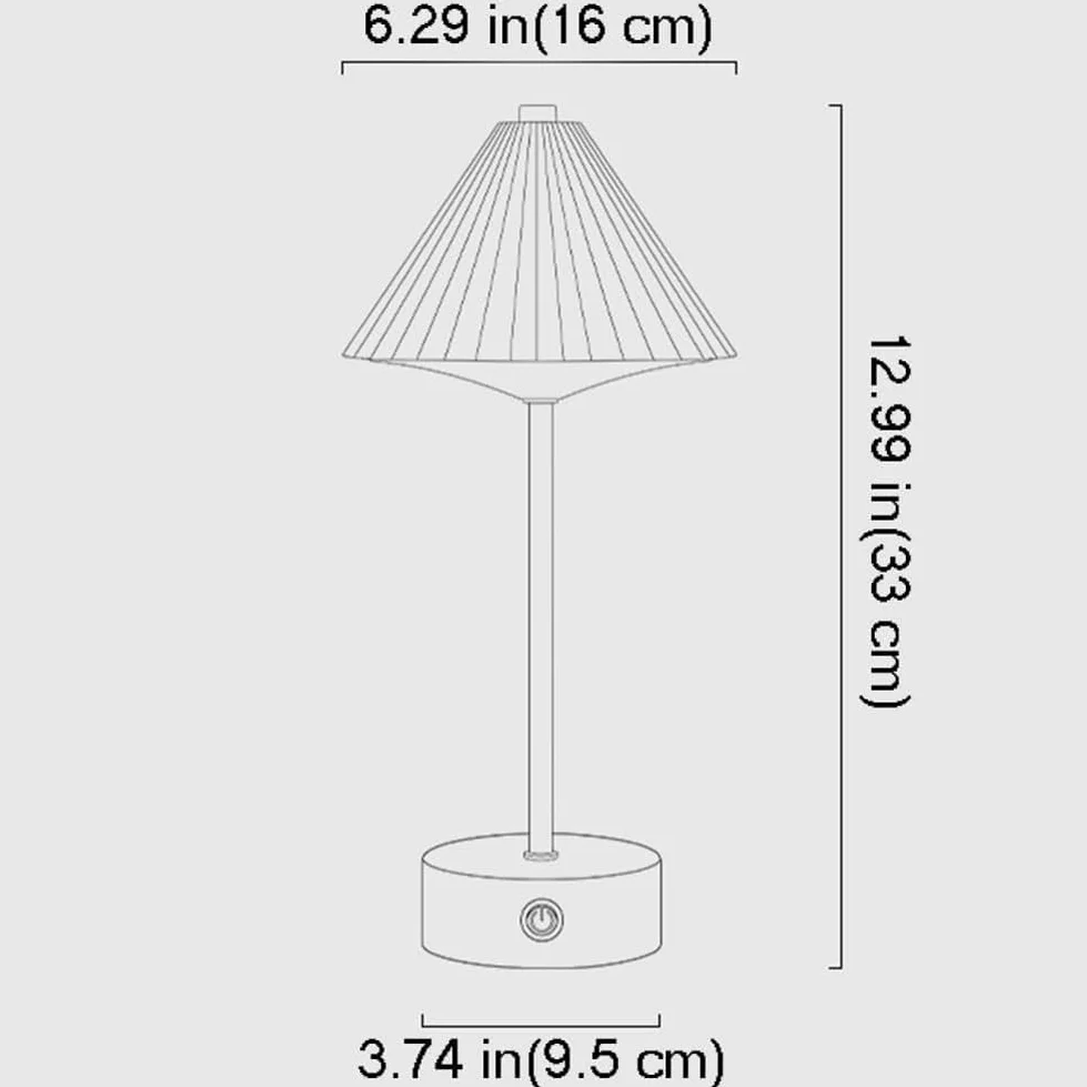 Lampada da Tavolo Touch Control Alimentata a Batteria Ricaricabile in Alluminio Lampada da Comodino Regolabile per Interni Illuminazione da Tavolo a Batteria Ricaricabile Senza Cavi,Grigio