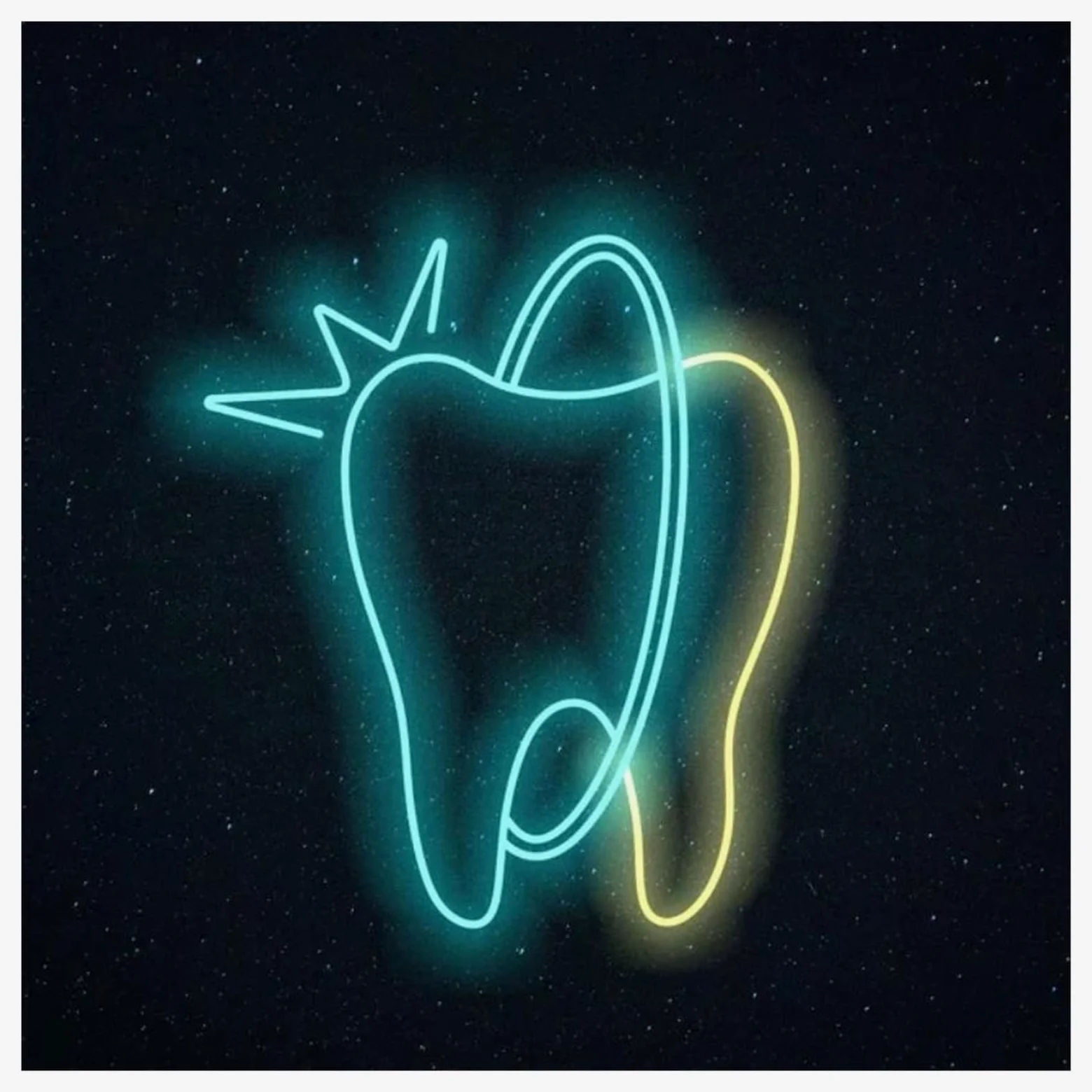 Insegna al Neon Insegna Al Neon Per La Cura Dei Denti Alimentata Tramite USB Luminosità Regolabile Luci Al Neon Per Denti Per La Decorazione Parete Sala Dentistica 33cmx38cm