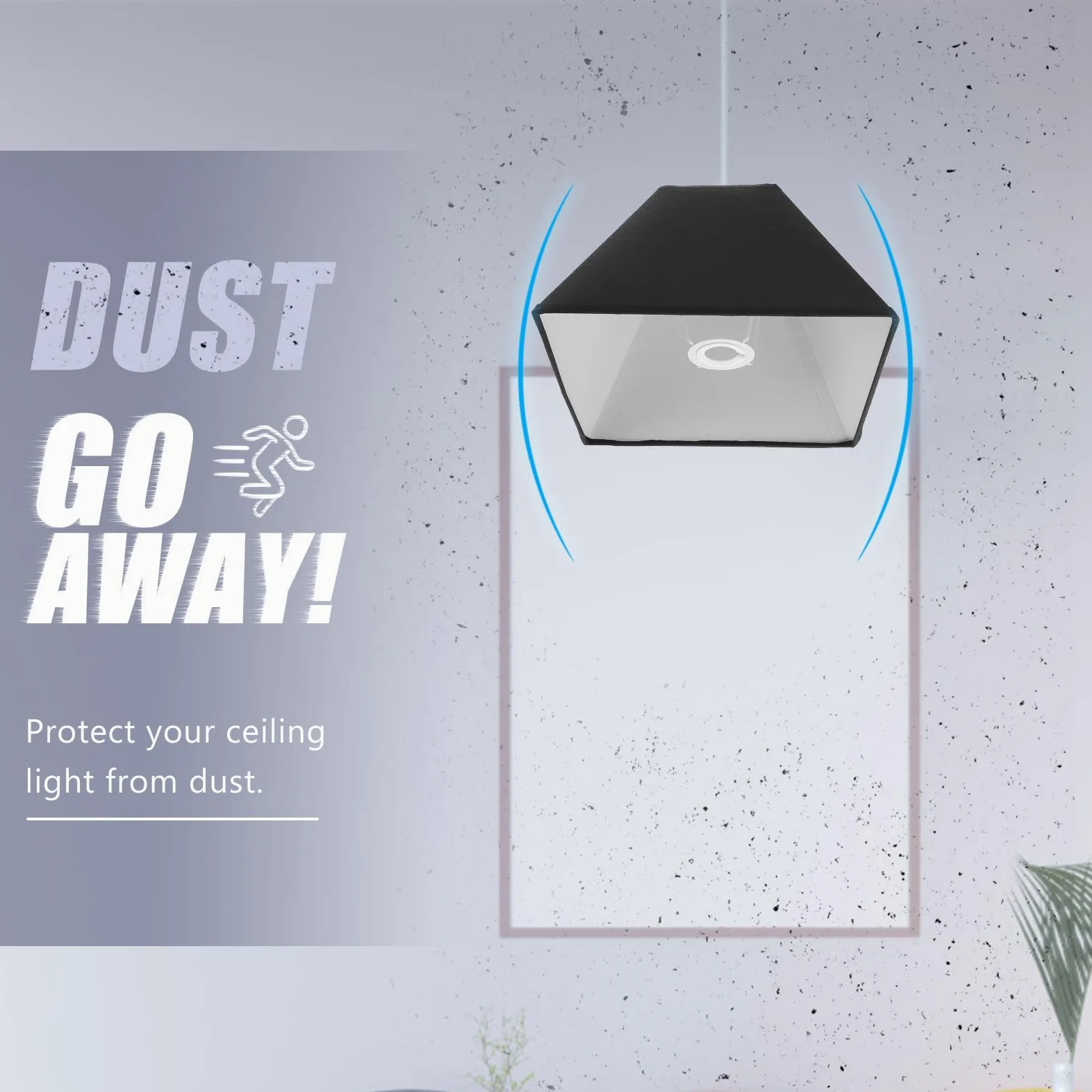 Paralume Nero per Lampada E27/e14, Diffusore di Luce Decorativo per Camera da Letto, Stile Semplice e Delicato, Atmosfera Naturale e Calda