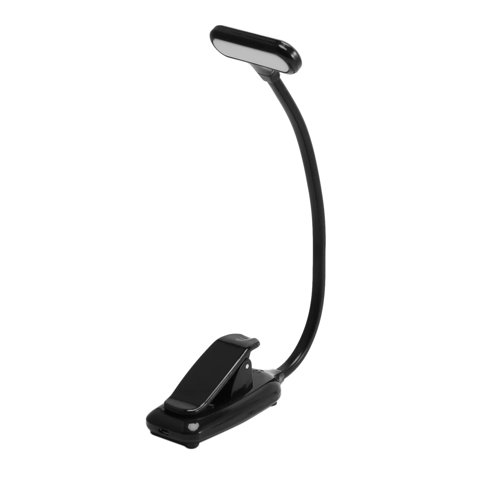 6X Luci per Libri A LED, Luce A Clip Ricaricabile, 3 modalità di Illuminazione, 9 LED, Lampada per la Protezione degli Occhi, Lettura Fino A 40 Ore - per la Lettura-Nero