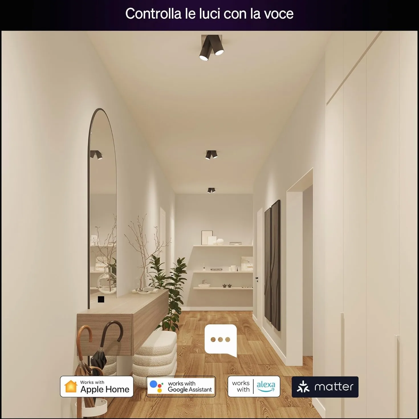 Philips Hue Essential Smart LED GU10 (Confezione da 4), Lampadina smart con luce bianca e colorata, Lampadina intelligente 4.7 W, Luce smart compatibile con Alexa, Google Assistant e Apple Home