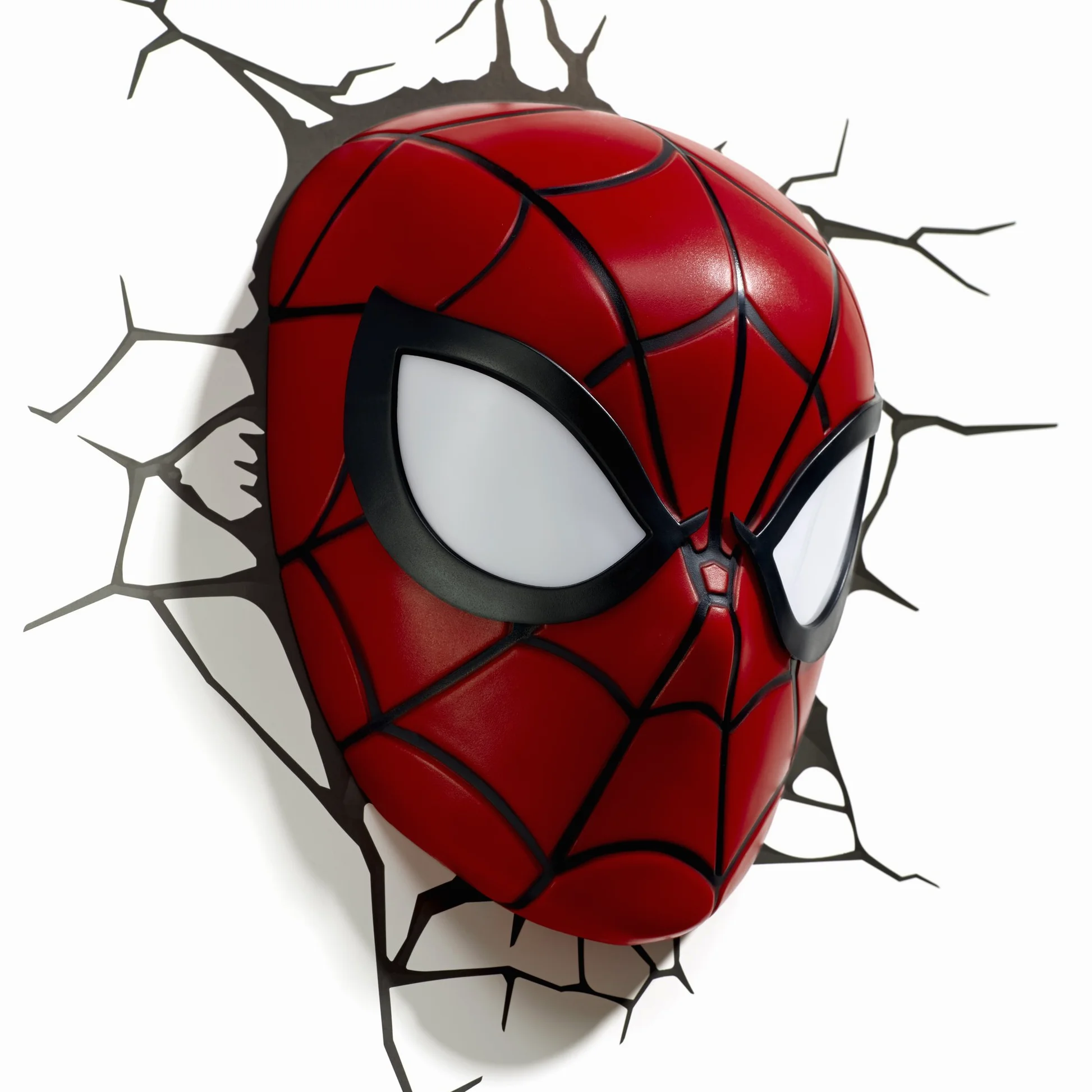 3D Light FX - Lampada da Parete Decorativa a LED, a Forma di Maschera di Spider-Man della Marvel