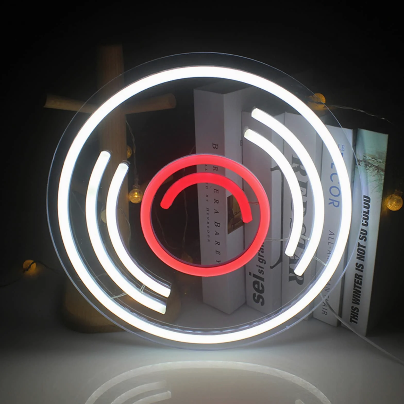 Insegne al Neon a LED Illuminazione CD Record Wall Hanging Art Lampade notturne Insegne al Neon Personalizzate Negozio Music Bar Music Room Decor Alimentato Tramite USB