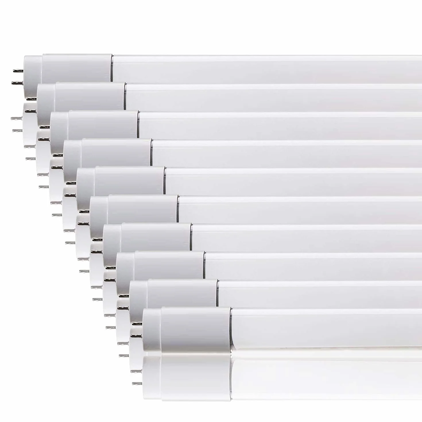 Set – Tubo LED da 120 cm, bianco freddo (6500 K), 1850 lumen, T8, G13-18 W (sostituisce 36 W), con avviatore, tubo fluorescente a LED, 10 pezzi