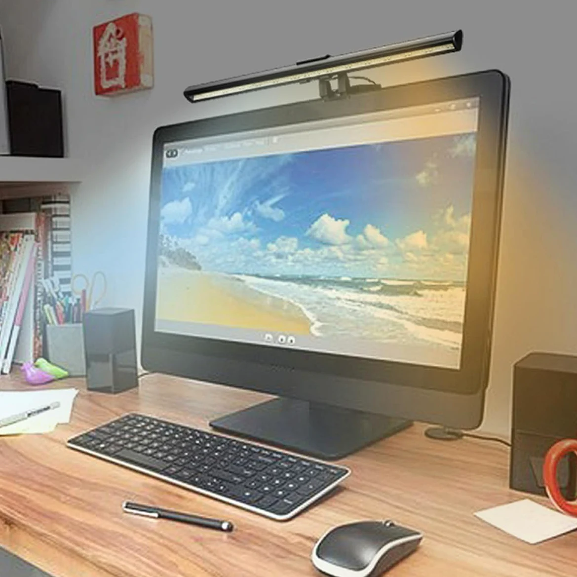Lampada da Monitor per Computer Nero, Usb, Clip On