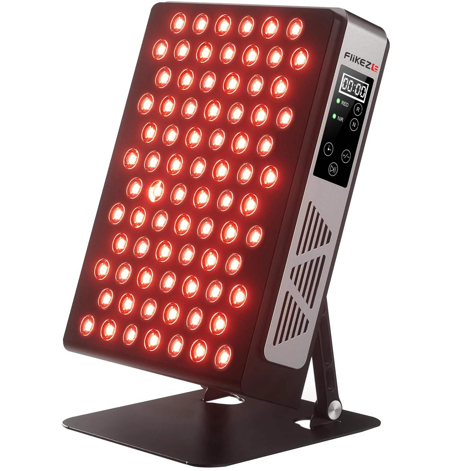 FliKEZE Lampada Infrarossi, 60 LED Luce Rossa Terapia Lampada Infrarossi da (630 nm, 660 nm, 830 nm, 850 nm), Adatto per Uso Domestico, Sport e come Regalo (PRO 60)