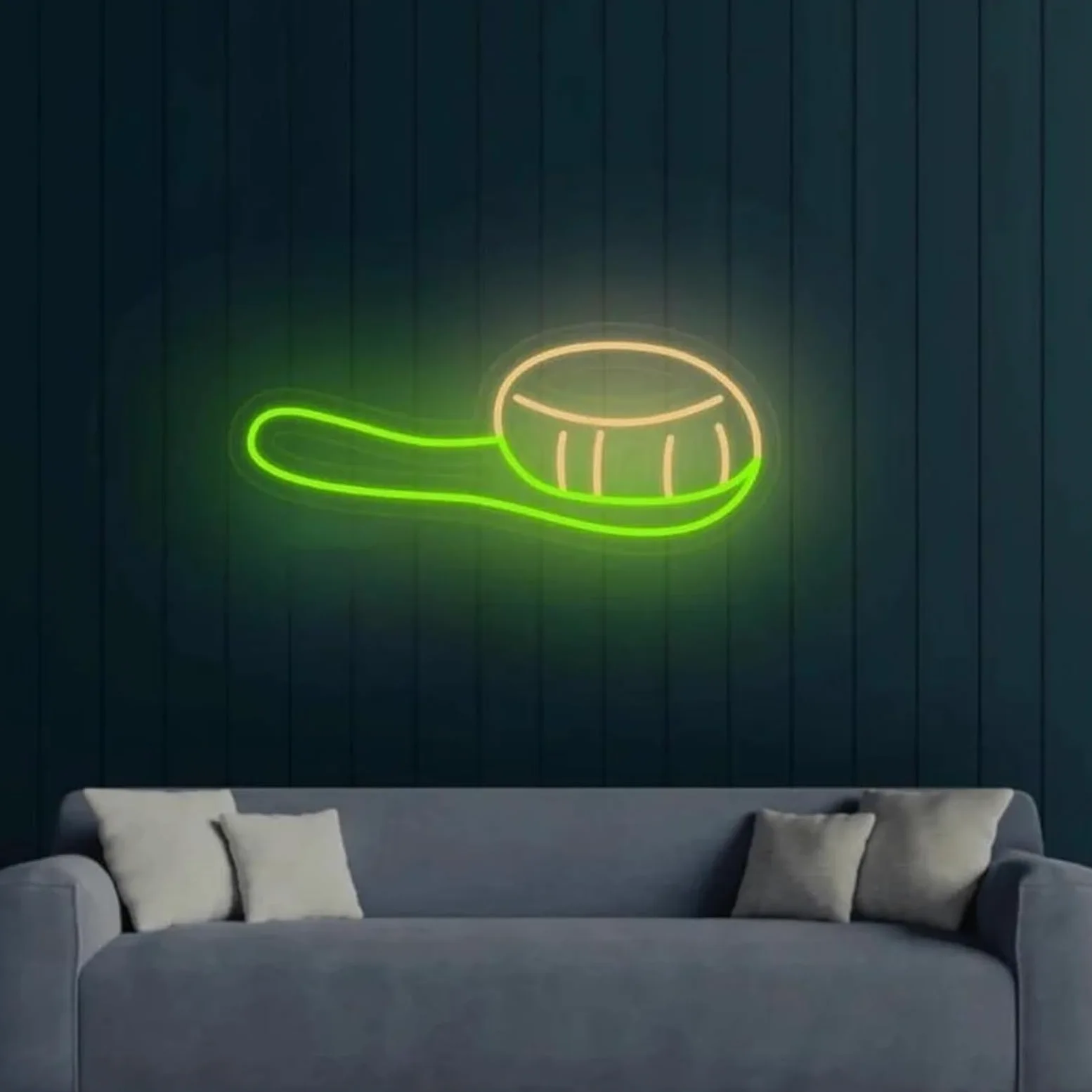 Lampada al per neon calmante per spazzola per capelli, alimentata, luminosità regolabile, pettine, per luci(E)