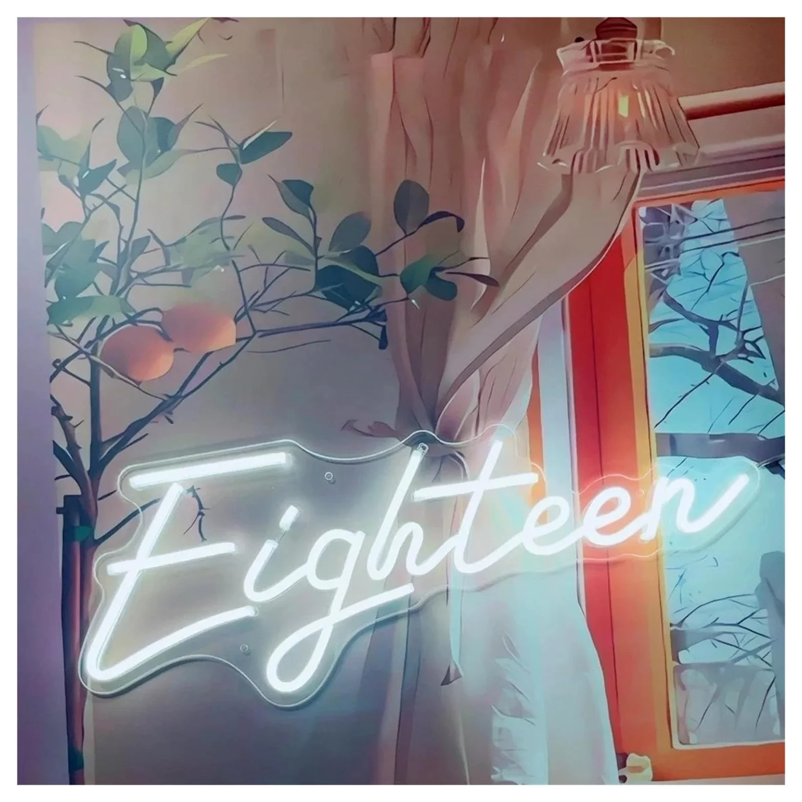 Per insegna al Per neon diciotto luci LED arte casa per matrimonio confessione festa Per stanza estetica camera da letto decorazione