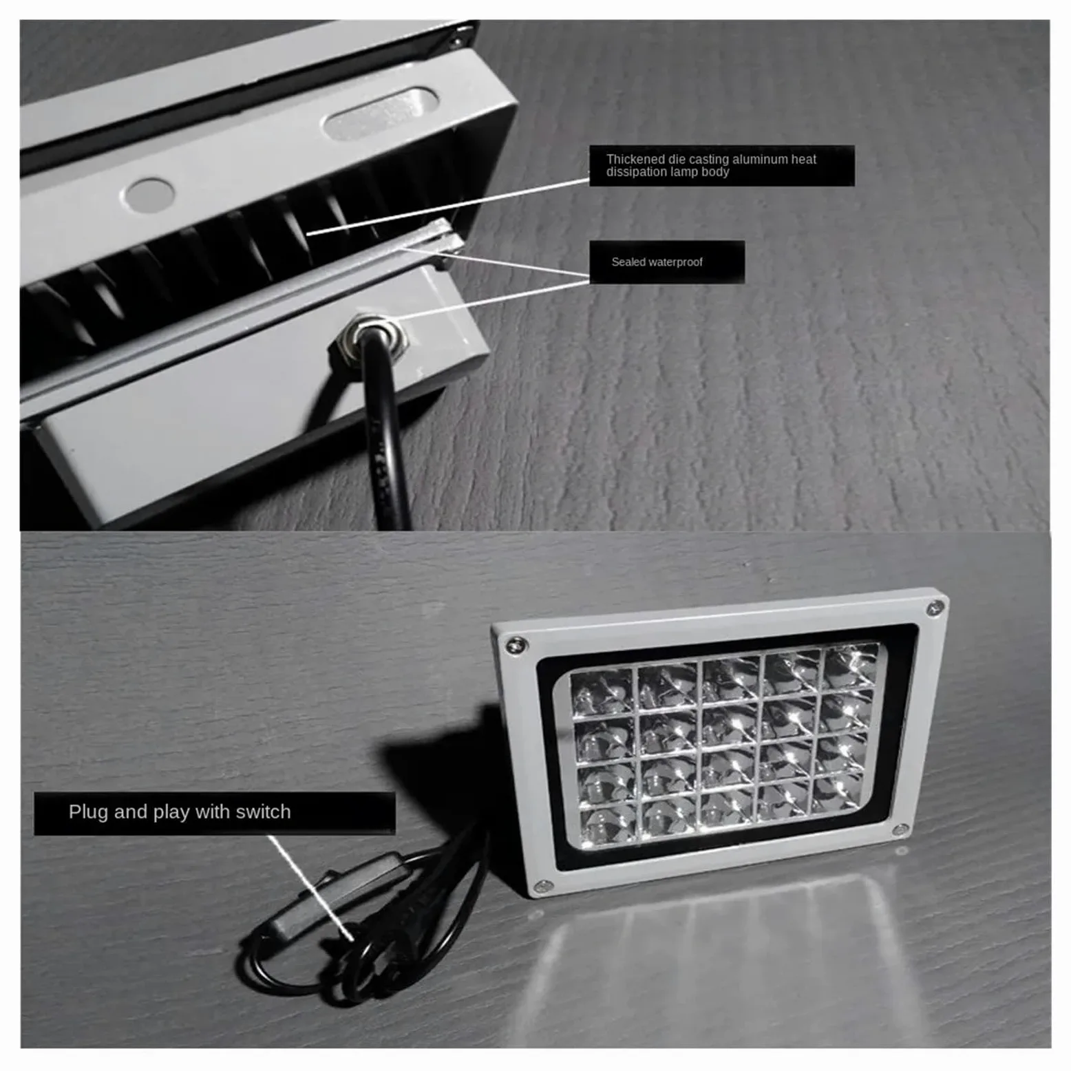 Luce LED UV, 50W 100W LED UV Resina Che Cura Luce 405nm 395nm 365nm Lampada A Raggi Ultravioletti for SLA DLP 3D Stampante Resina PCB riparazione Olio Verde Lavoro Manuale FAI DA TE Che Cura per unghi